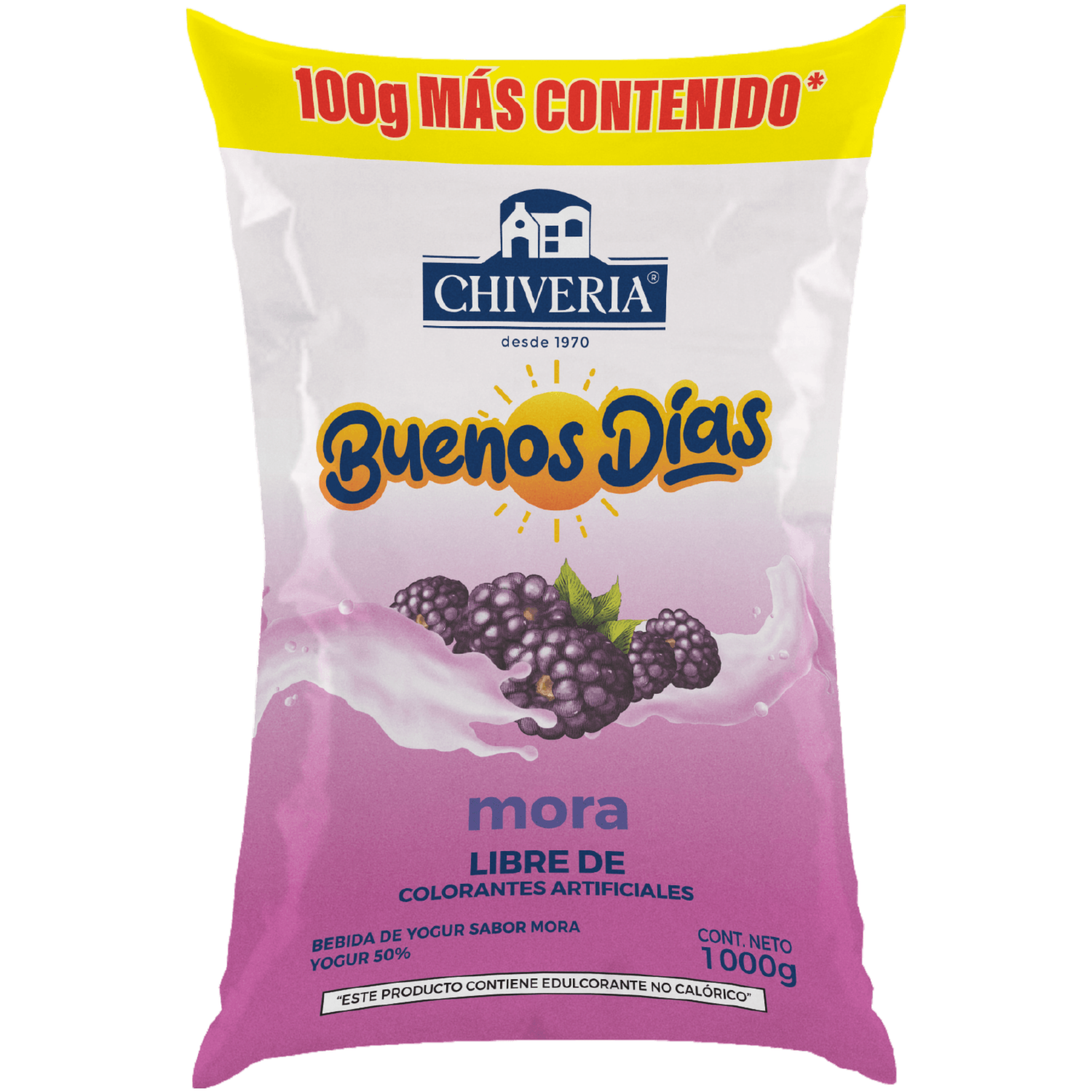 Yogurt Bebible Sabor A Mora CHIVERIA 1000 G