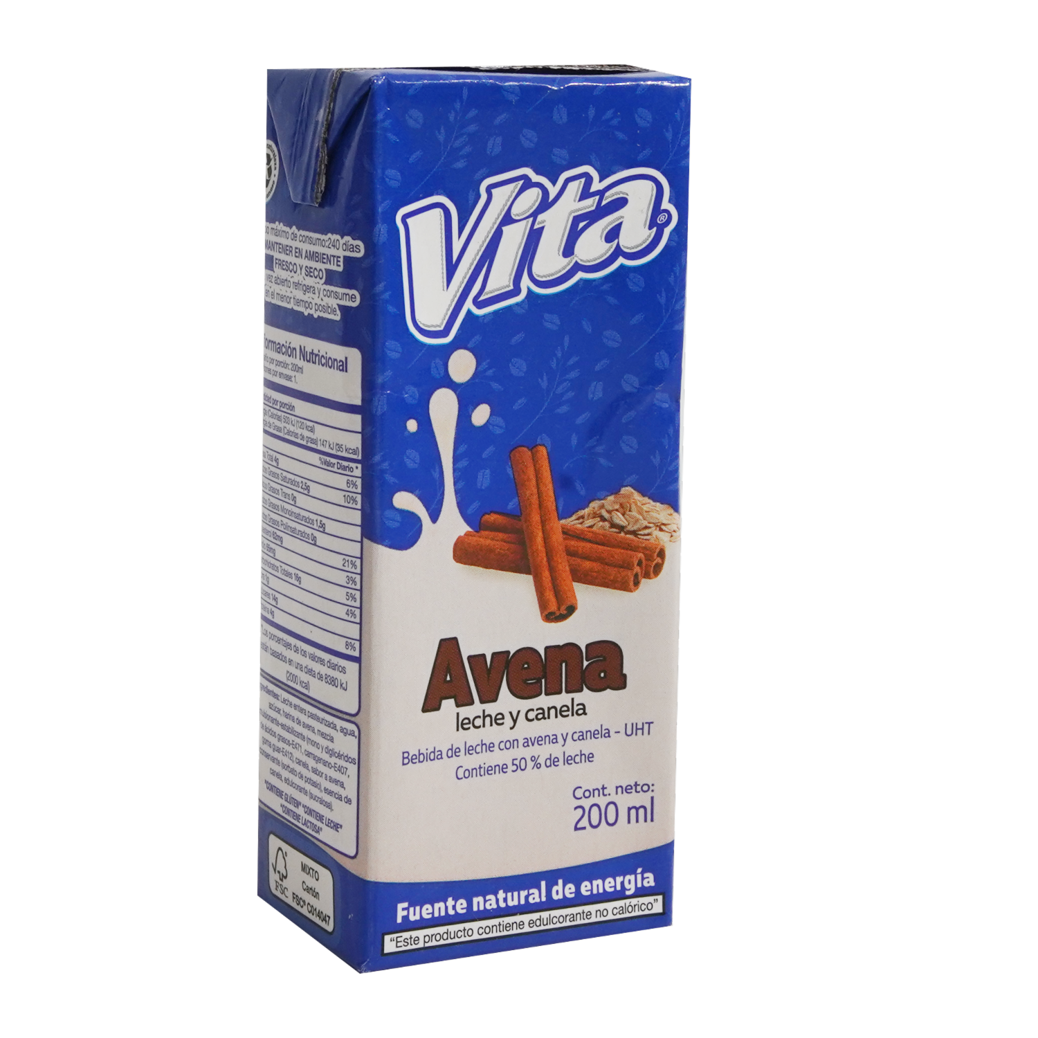 Bebida De Avena De Leche Y Canela VITA 200 Ml