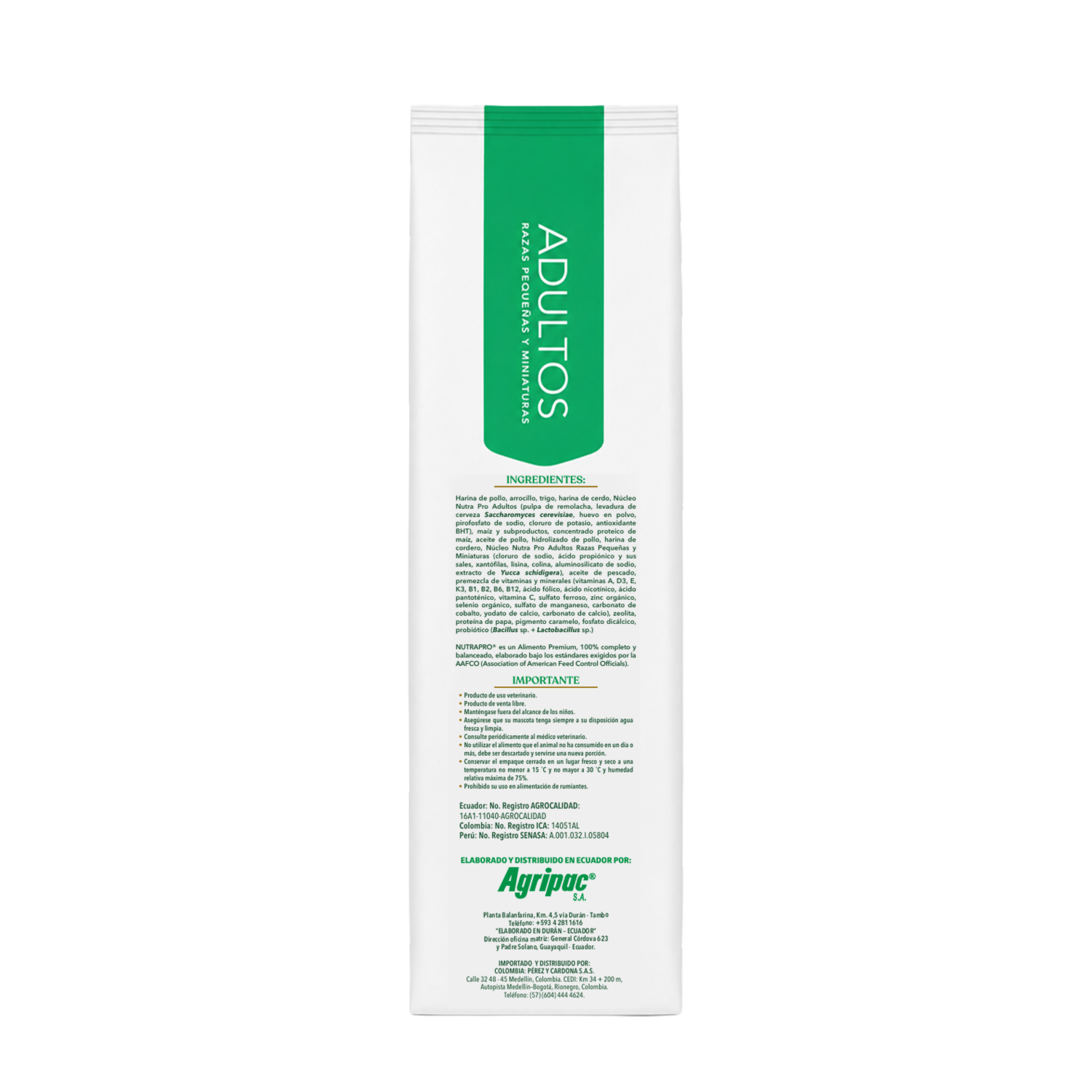 Alimento Para Perros Adultos Raza Pequeña Y Mediana NUTRAPRO 4 Kg