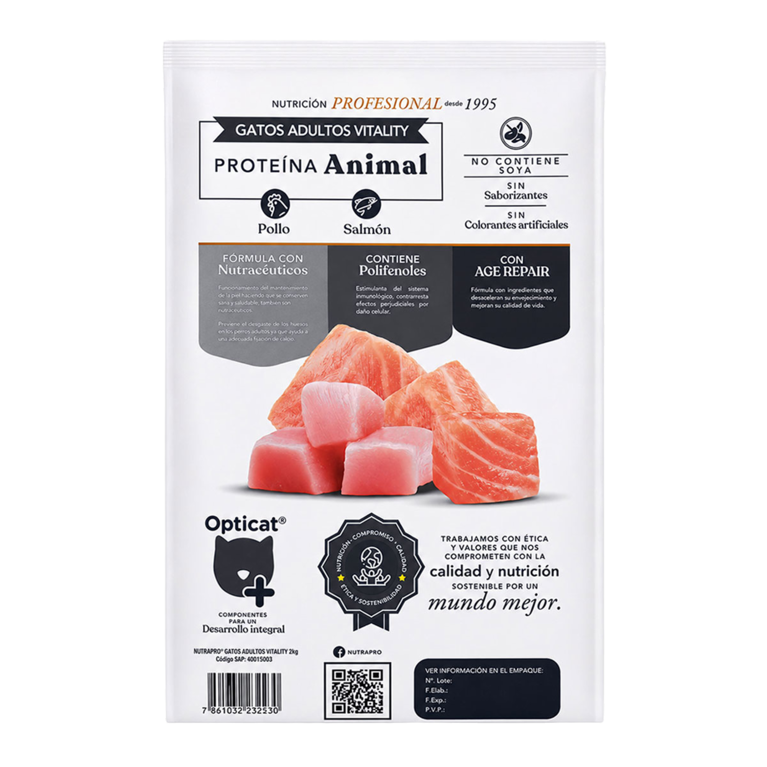 Alimento Para Gatos Vitality Adultos NUTRAPRO 2 Kg
