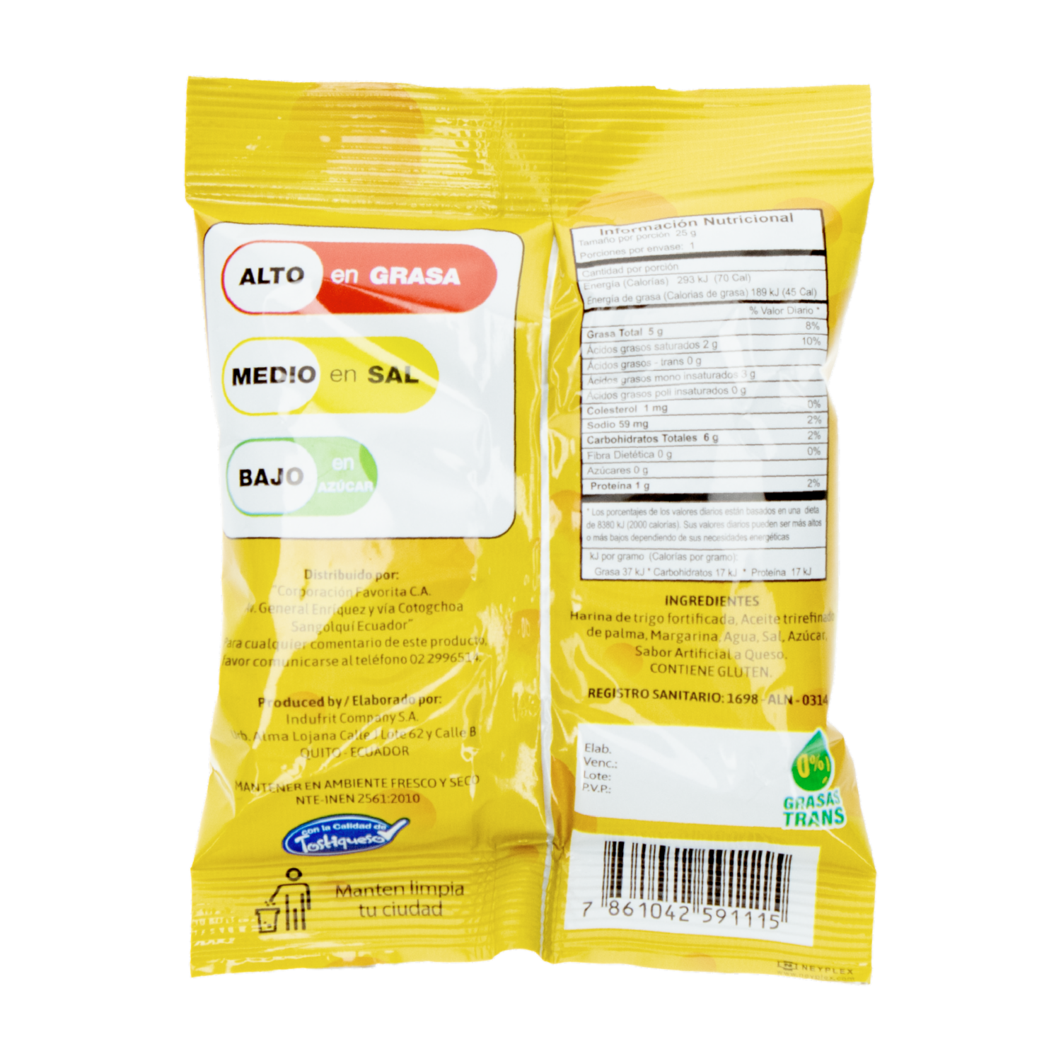 Bocaditos De Trigo Sabor A Queso KRASH 25 G