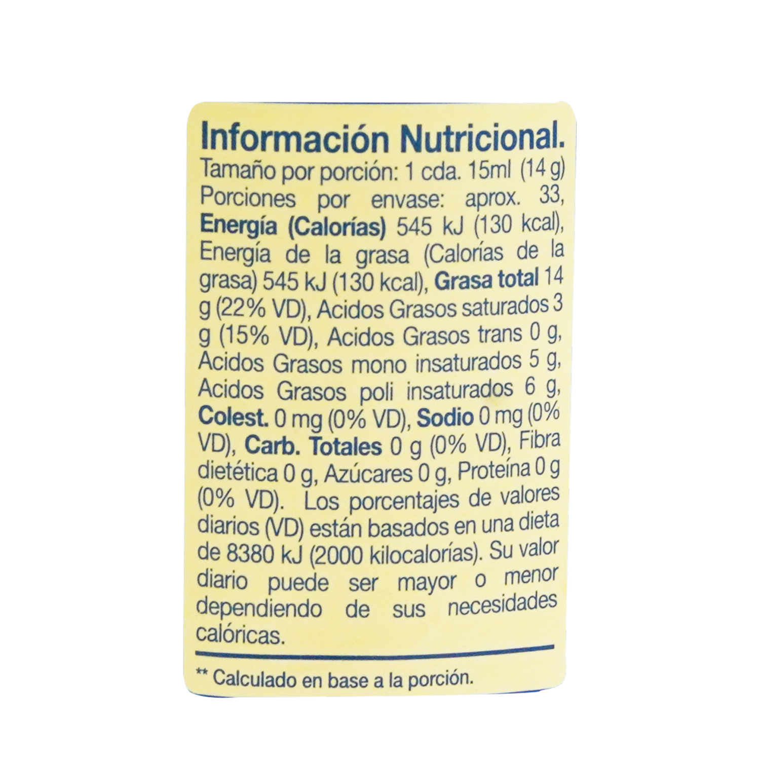 Aceite Comestible Embotellado LA FAVORITA 500 Ml