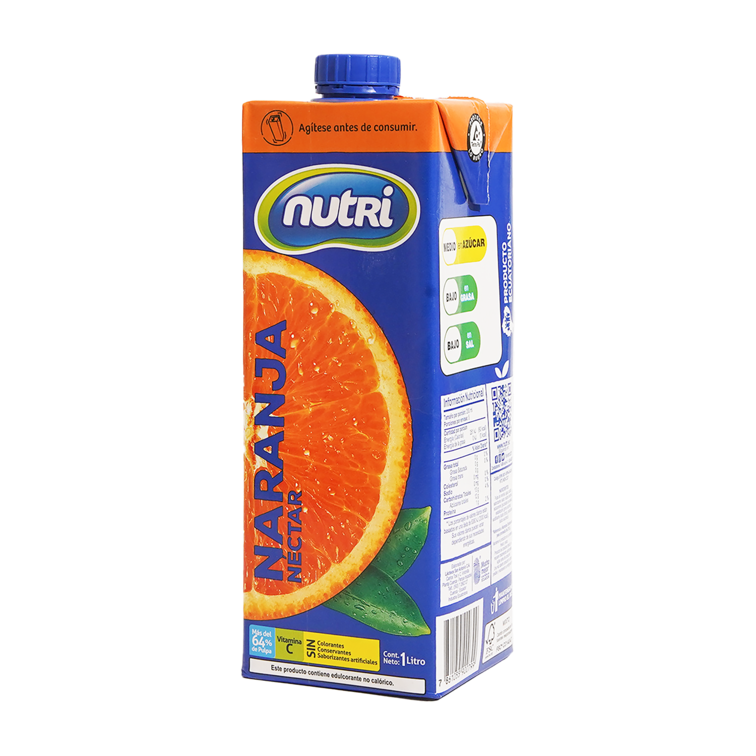 Jugo Néctar Naranja Uht Tetra Square NUTRI 1000 Ml