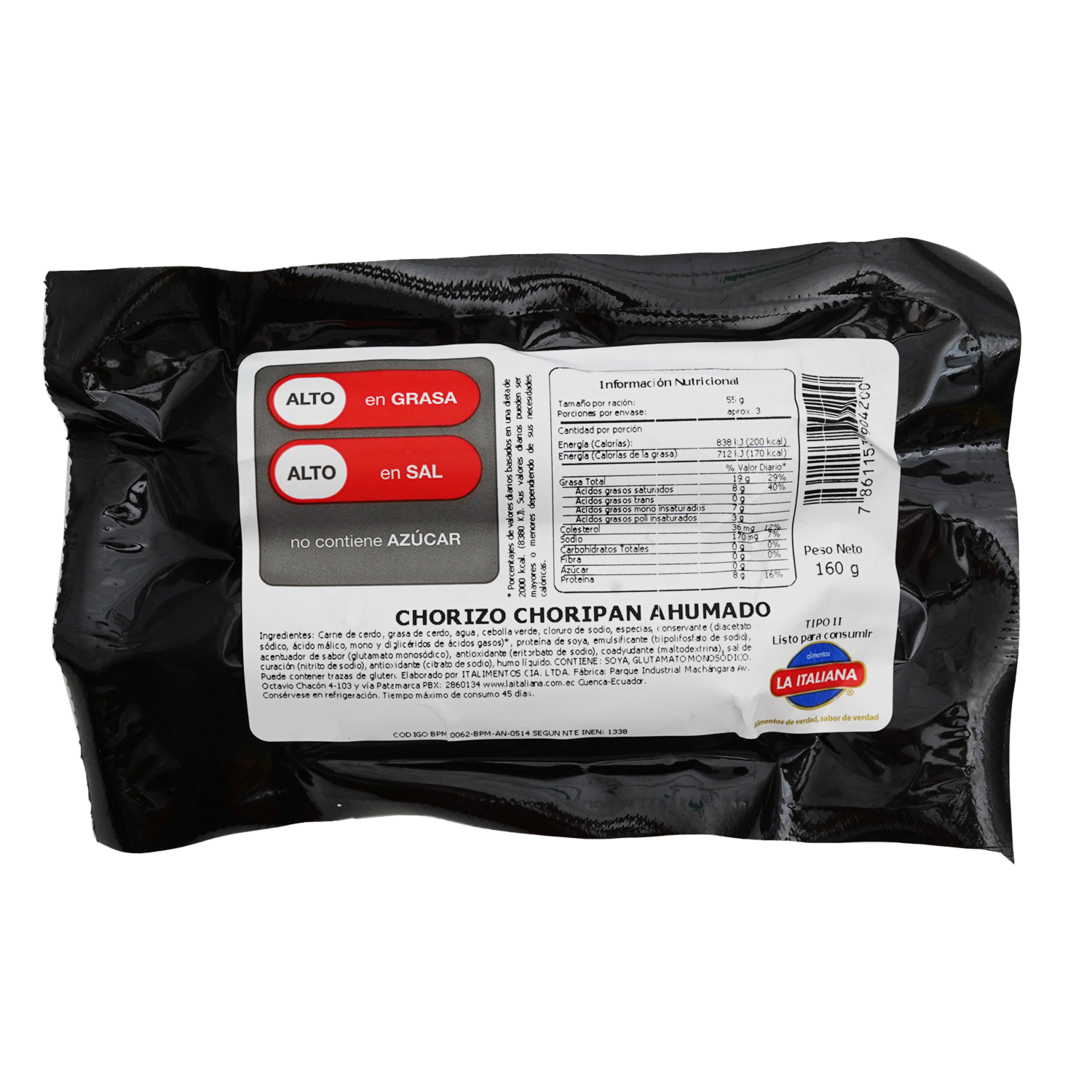 Chorizo Parrillero LA ITALIANA 160 G