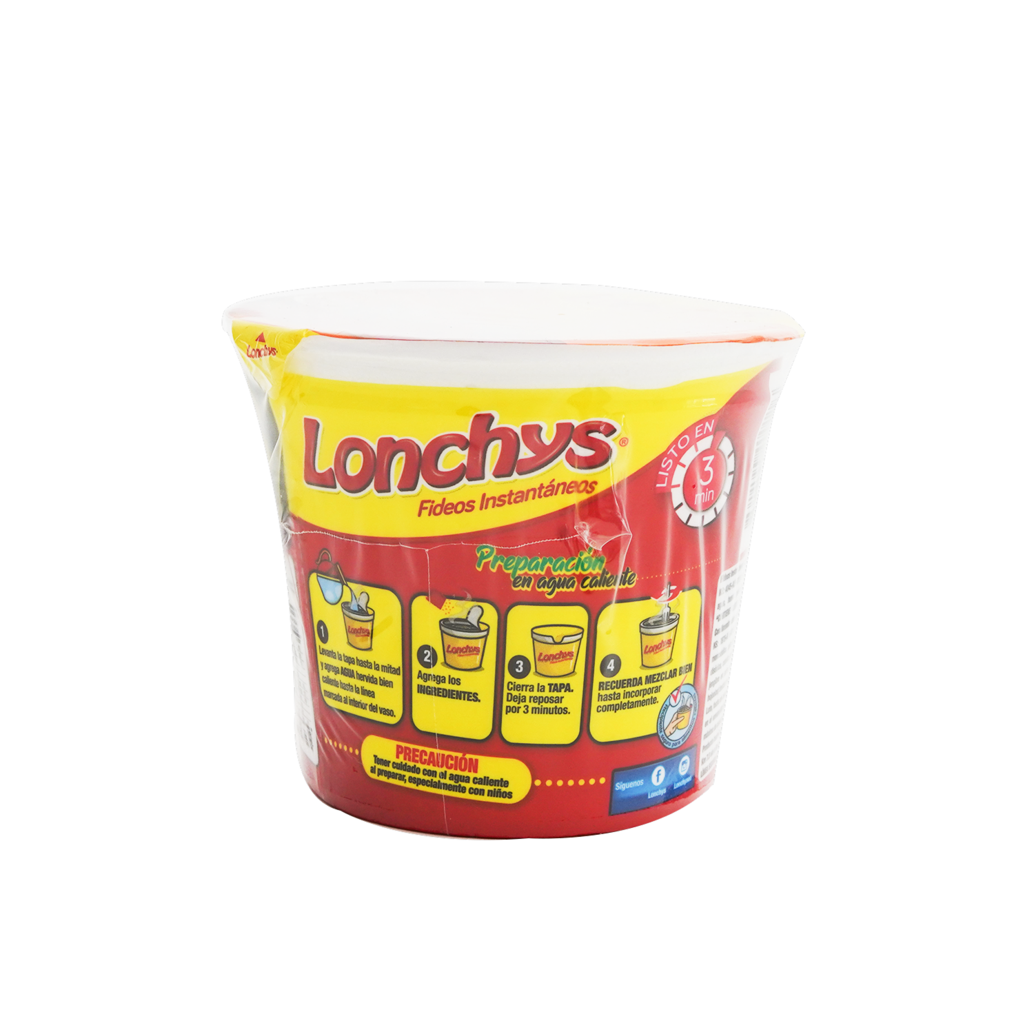 Fideo Instantáneo Sabor A Pollo Picante LONCHYS 63 G