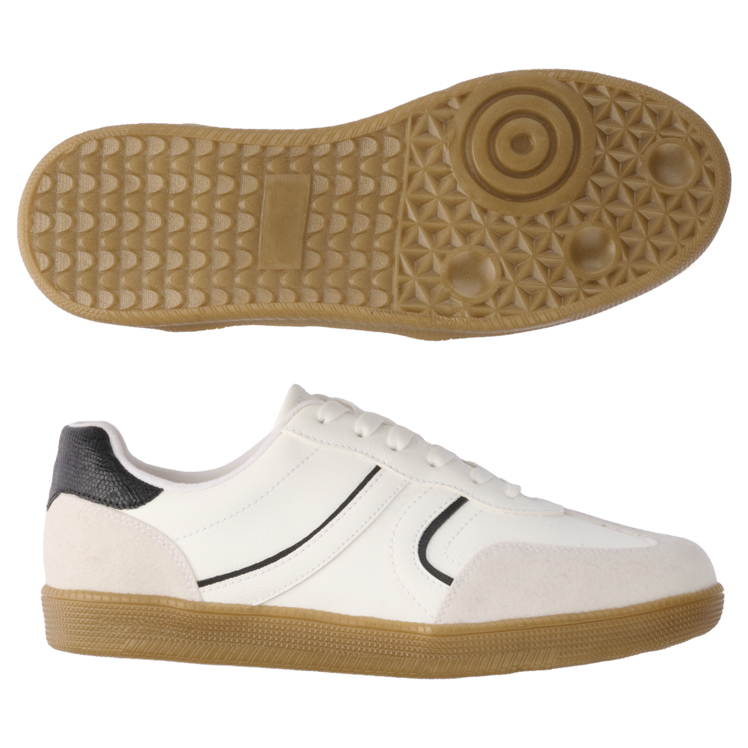Zapatos Sneakers Dama Color Blanco Y Negro LET’S GO