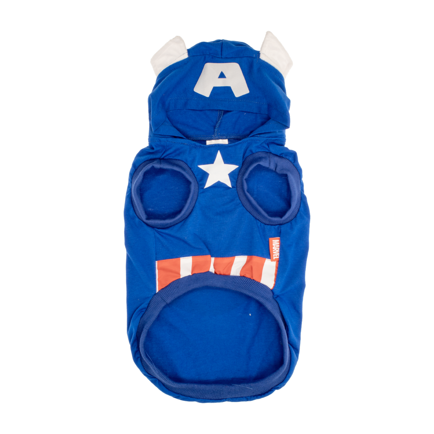 Camiseta Para Mascota Con Capucha Diseño Capitán América MARVEL Talla Extra Grande