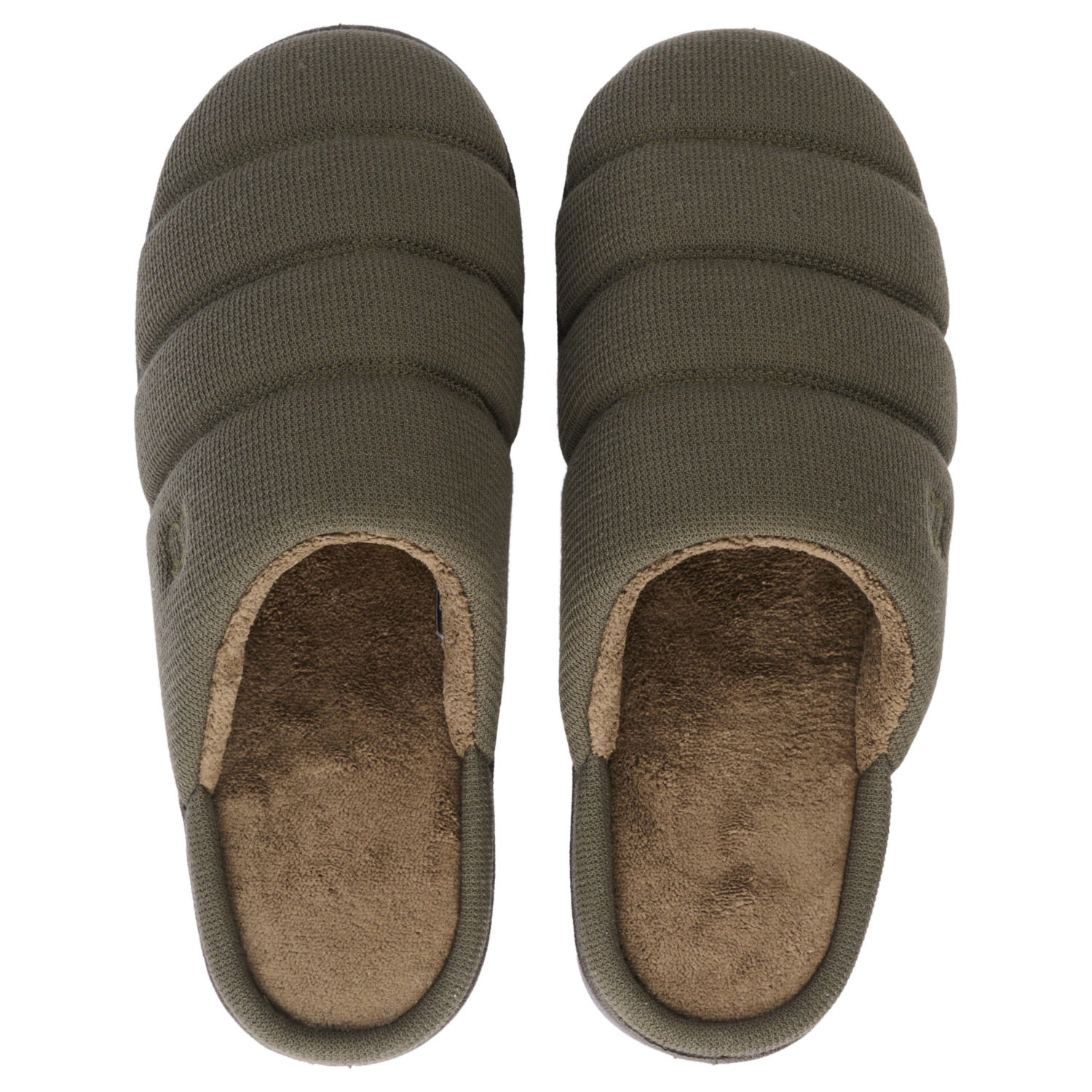 Pantuflas Bordadas Costura Hombre Color Verde CM ESENCIAL