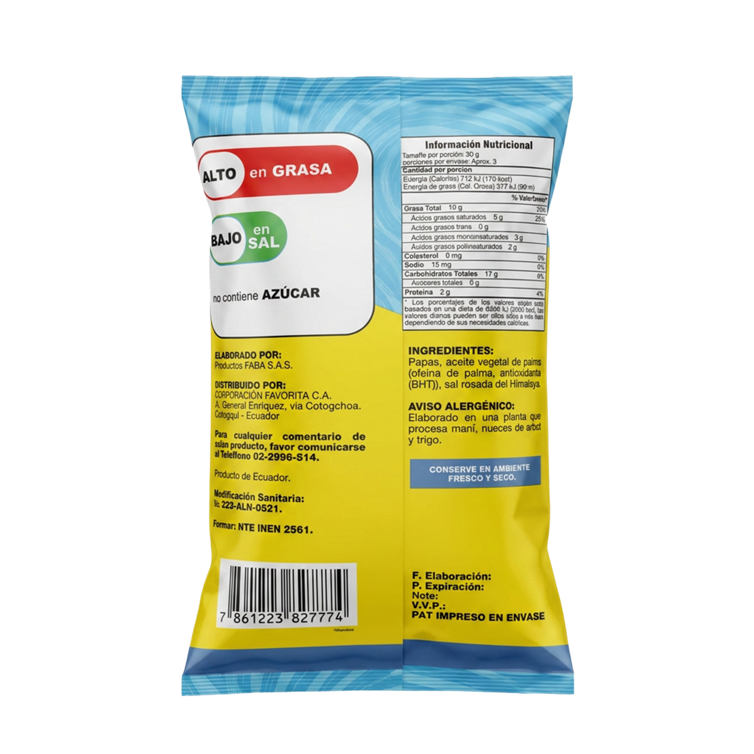 Papas Fritas Onduladas EL ARTESANAL 100 G