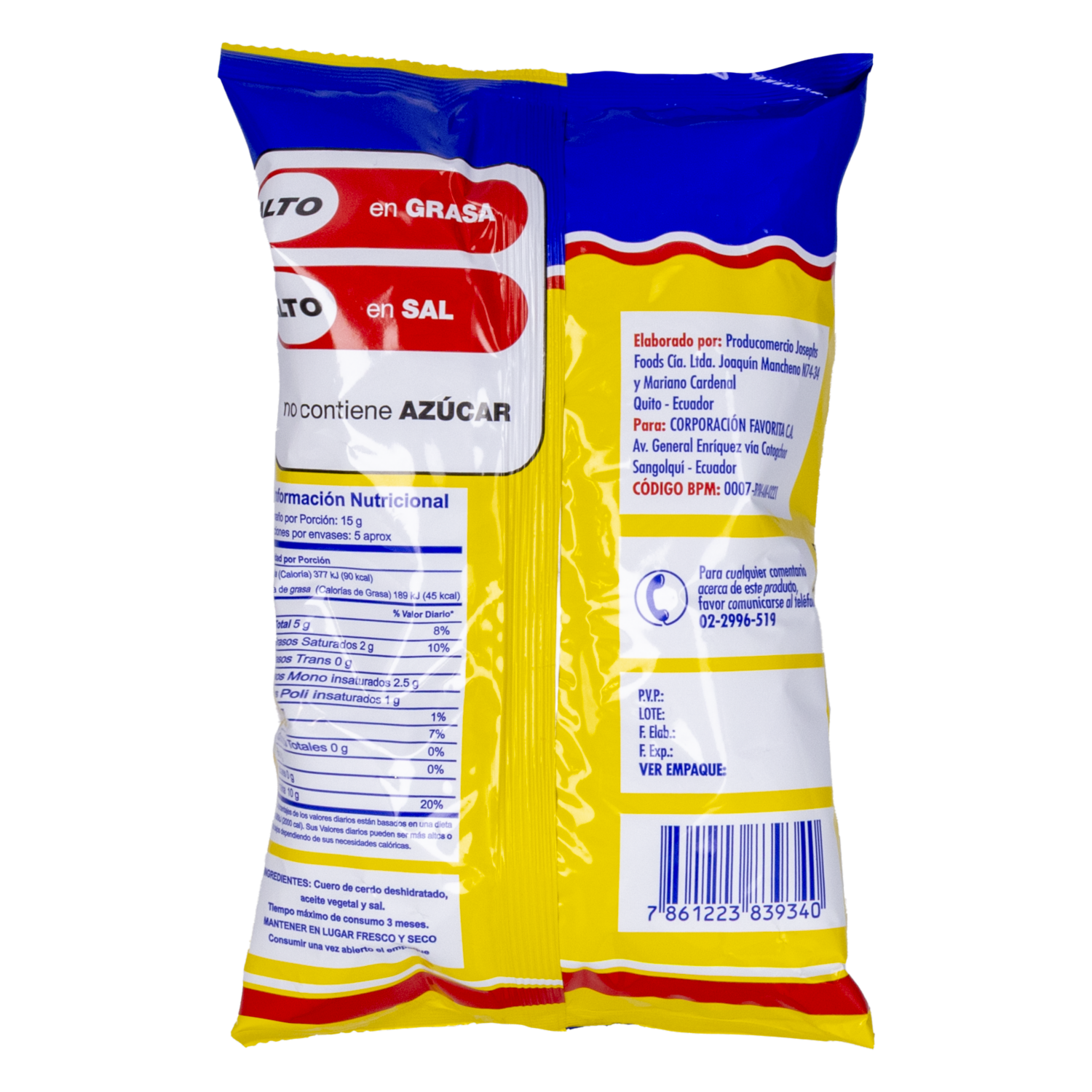Chicharrones Carnudos EL ARTESANAL 70 G