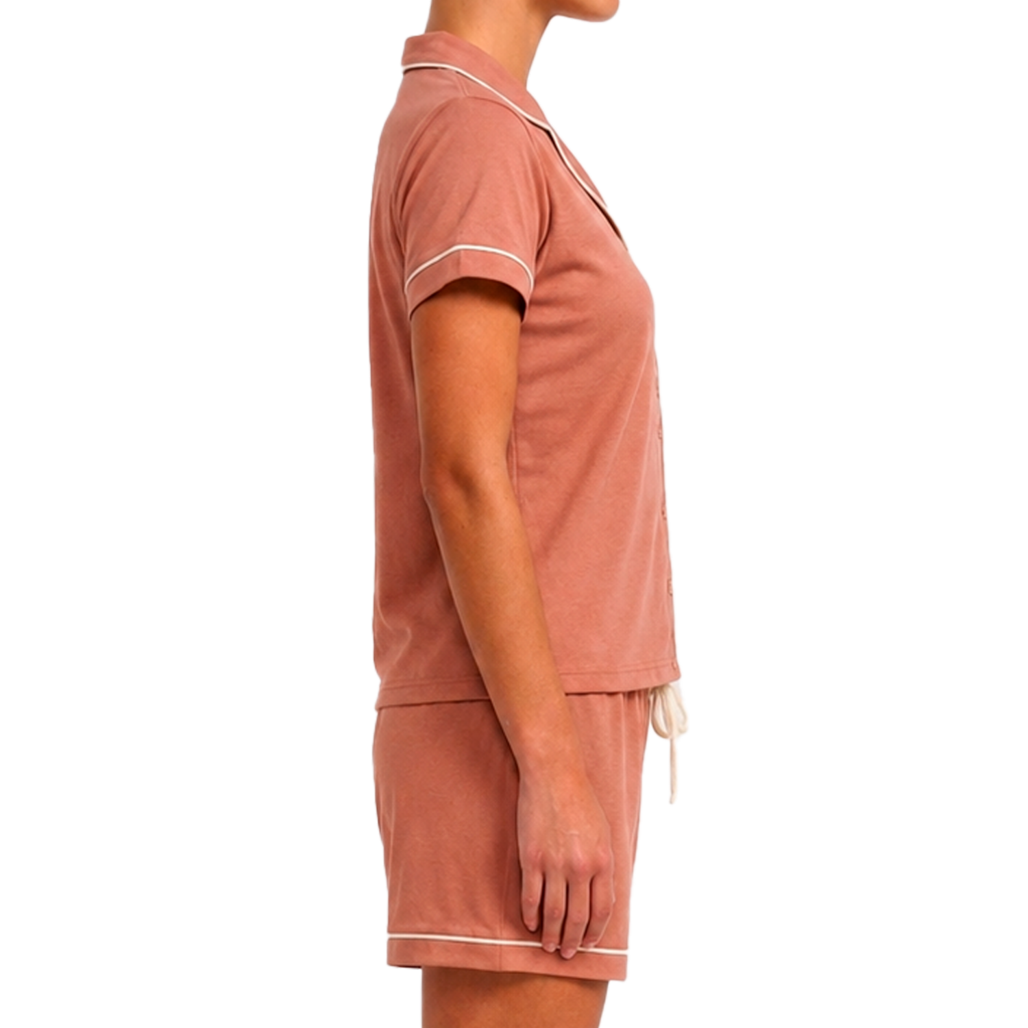 Pijama Abierta Manga Corta Con Short GK BASIC