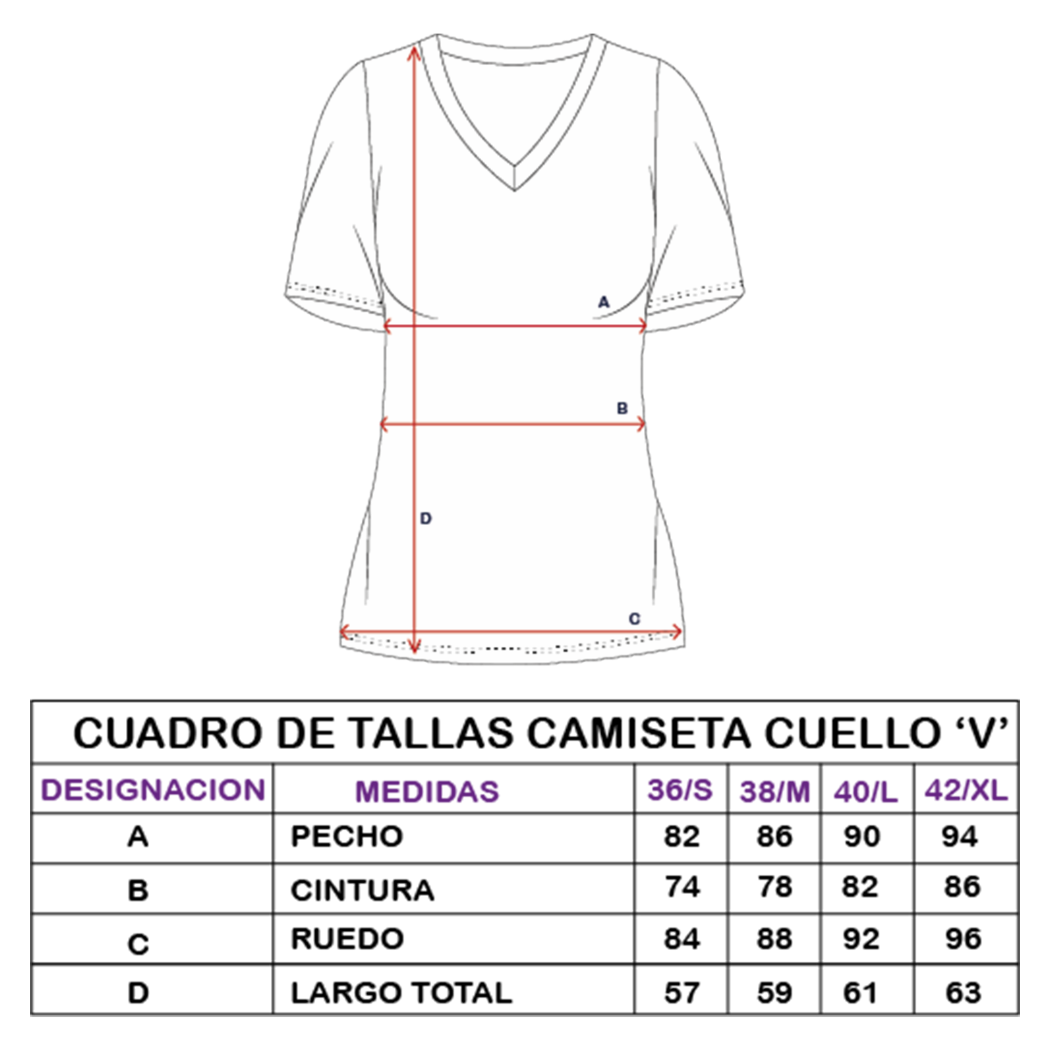 Camiseta Cuello En V Manga Corta GK BASIC