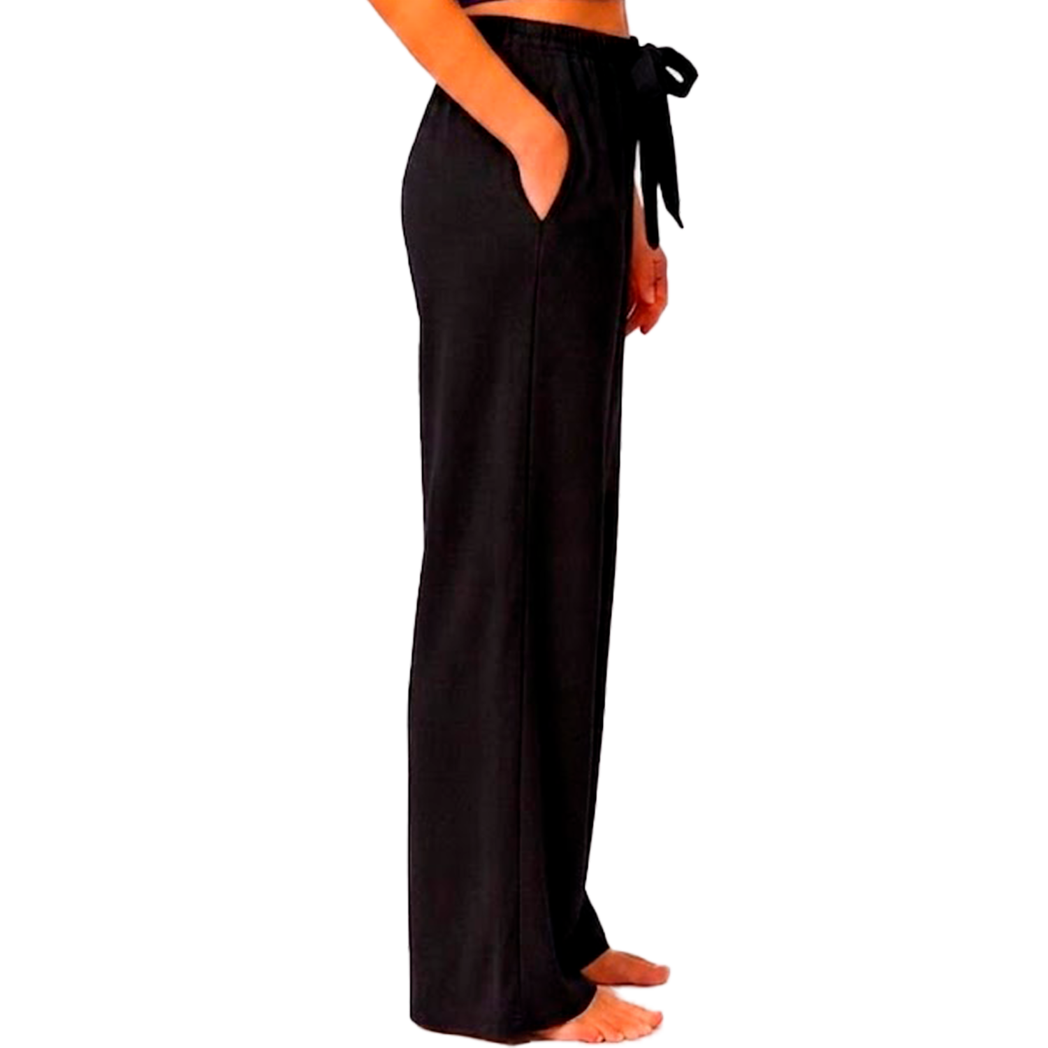 Pantalón Palazzo Con Pretina Al Costado GK BASIC