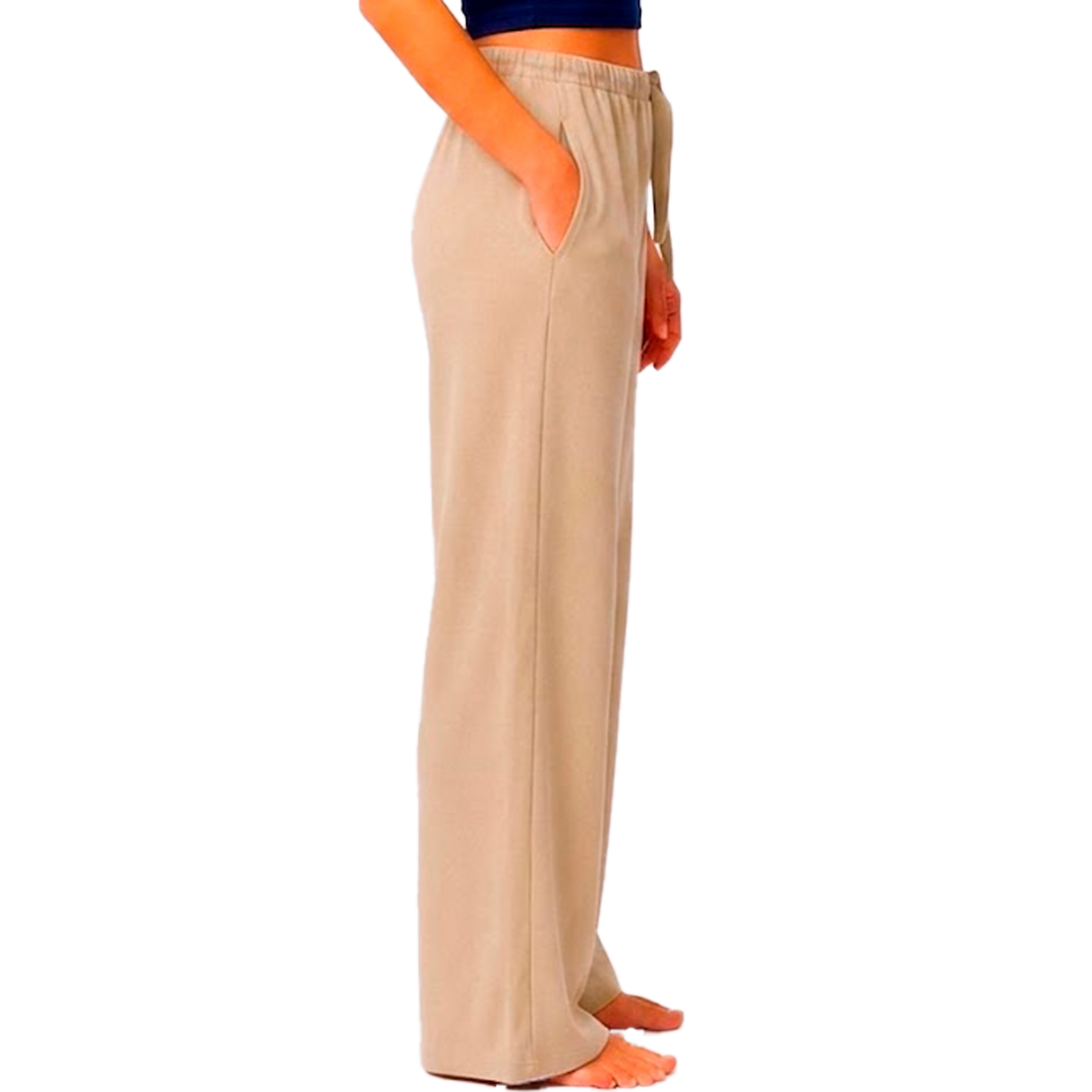 Pantalón Palazzo Con Pretina Al Costado GK BASIC