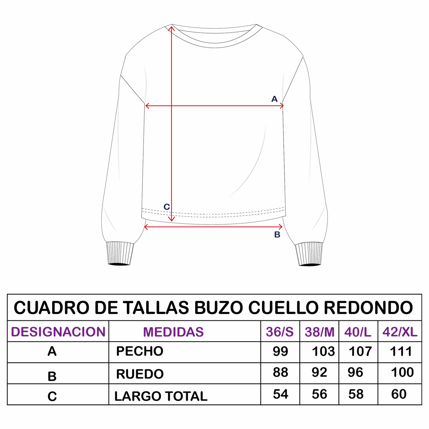 Hoodie Over Size Cuello Redondo Y Puños GK BASIC