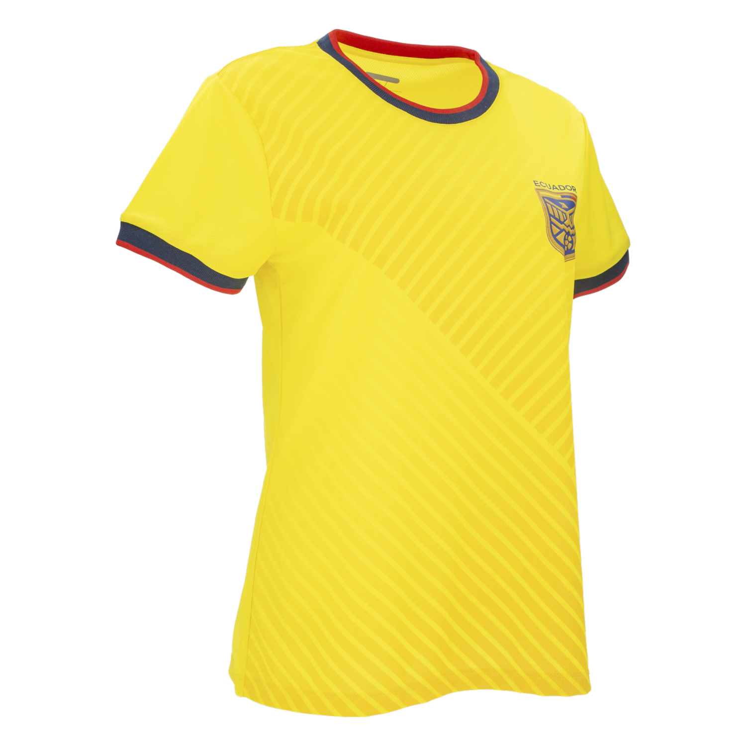 Camiseta Mujer Maga Corta Deportiva  Ecuador Amarilla FREE PARROT