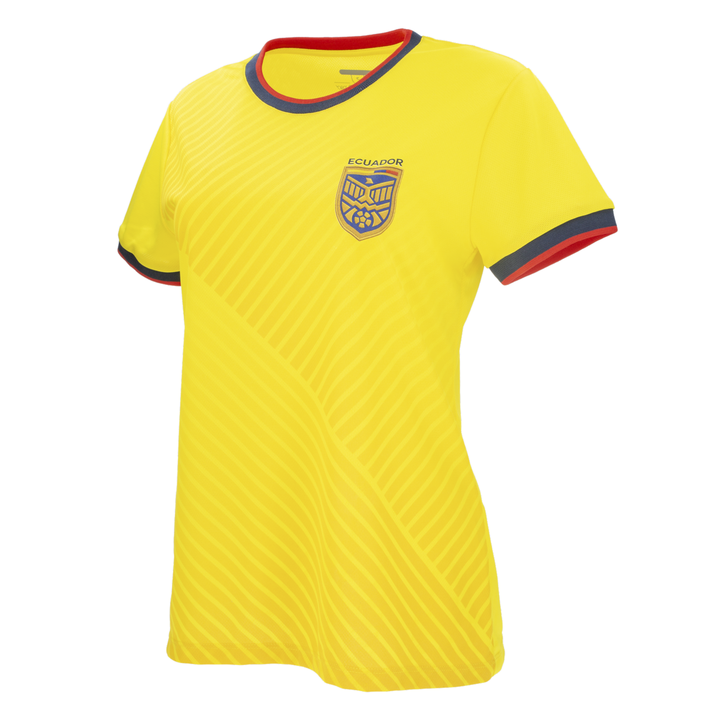 Camiseta Mujer Maga Corta Deportiva  Ecuador Amarilla FREE PARROT