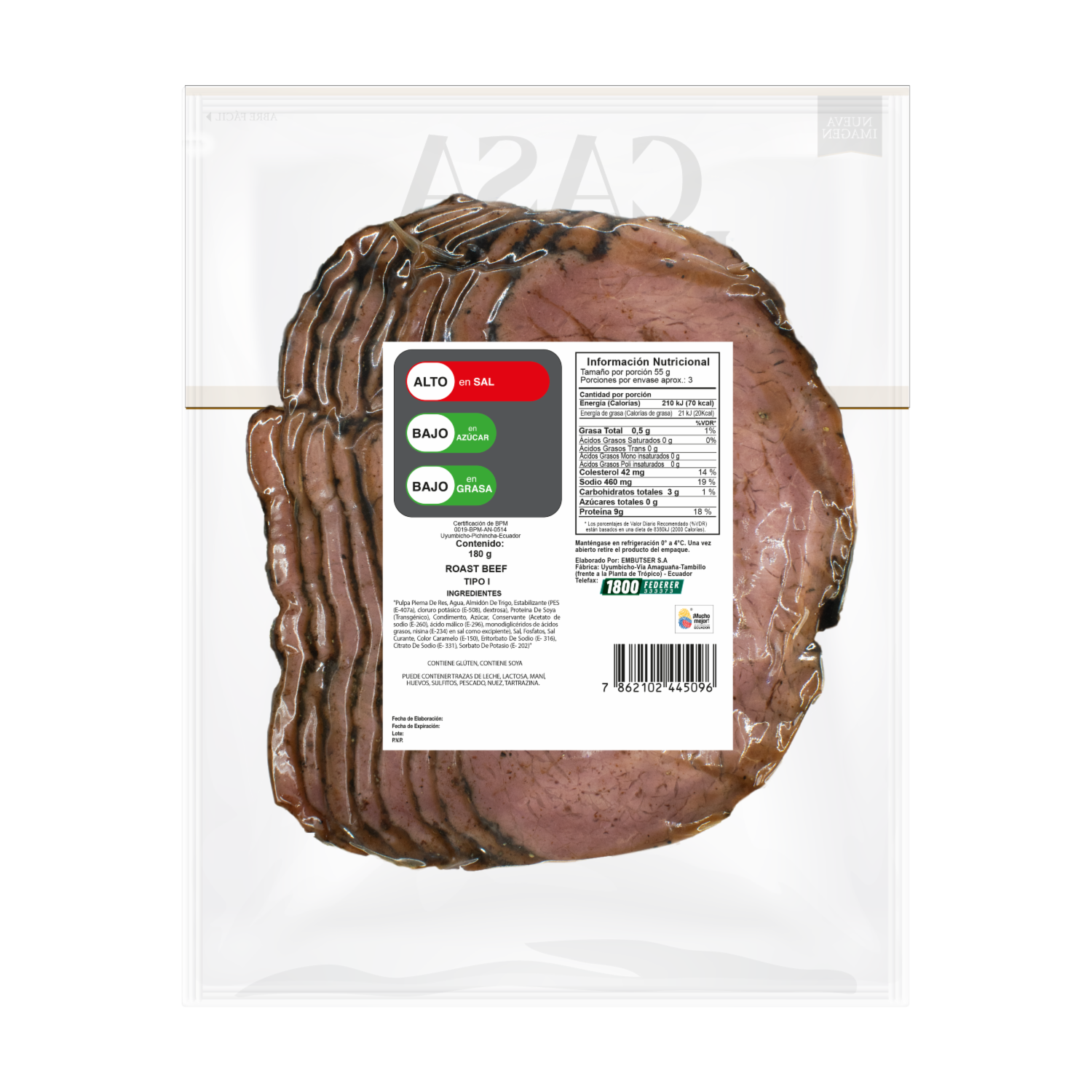 Roast Beef Fresco CASA NOBLE 200 G