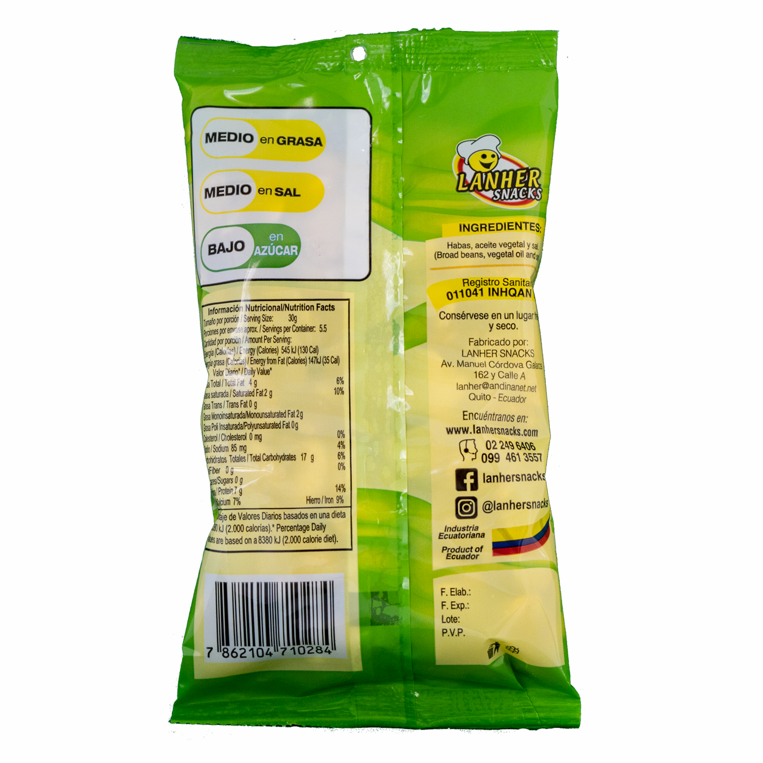 Habas Saladitas LANHER SNACKS 200 G