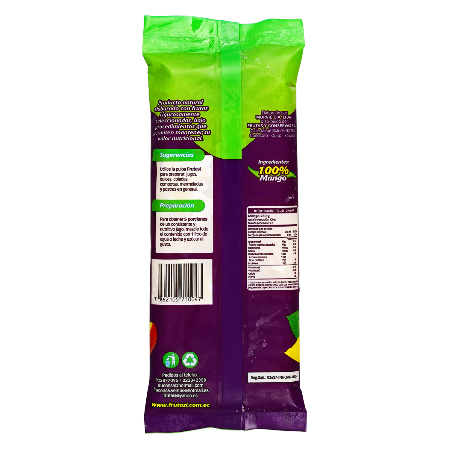 Pulpa De Mango FRUTASI 250g