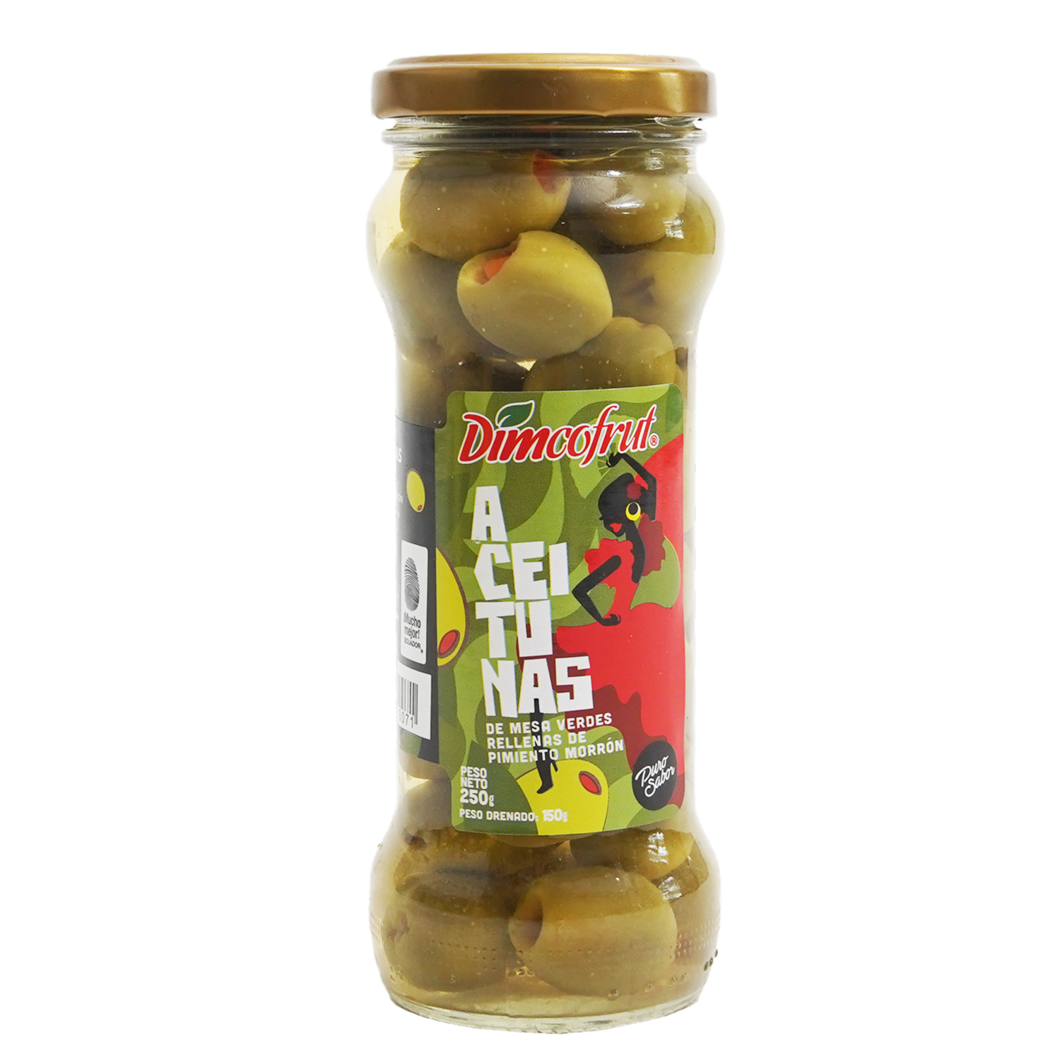 Aceitunas Rellena Con Pimiento DIMCOFRUT Frasco