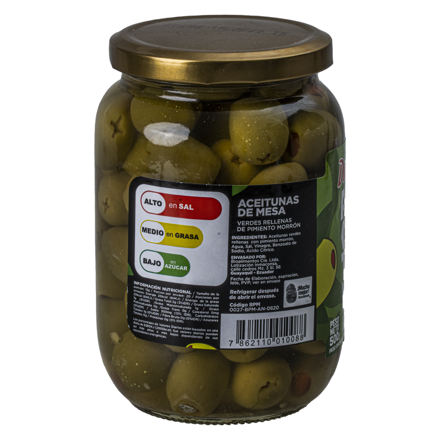 Aceitunas Rellenas DIMCOFRUT 500 g