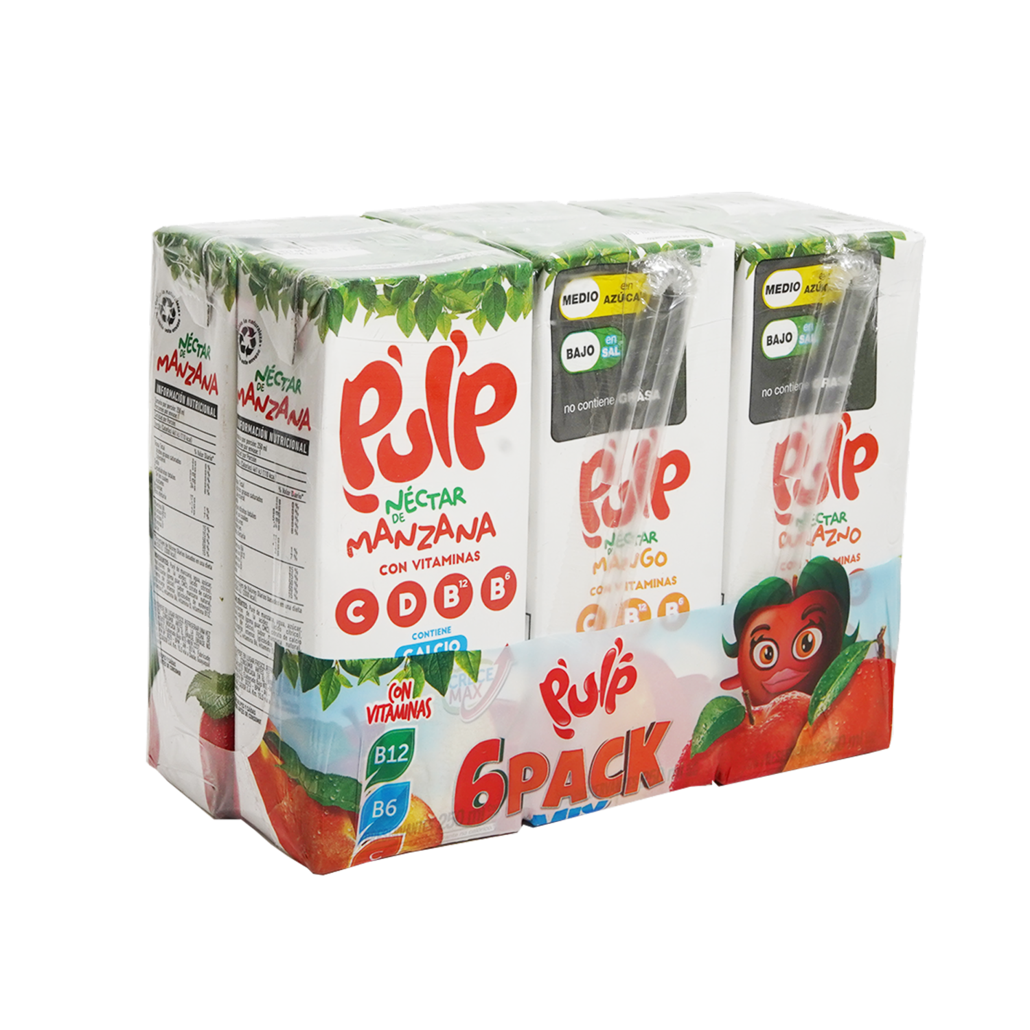 Pack De Jugos Sabores Surtido PULP 6 X 250 Ml