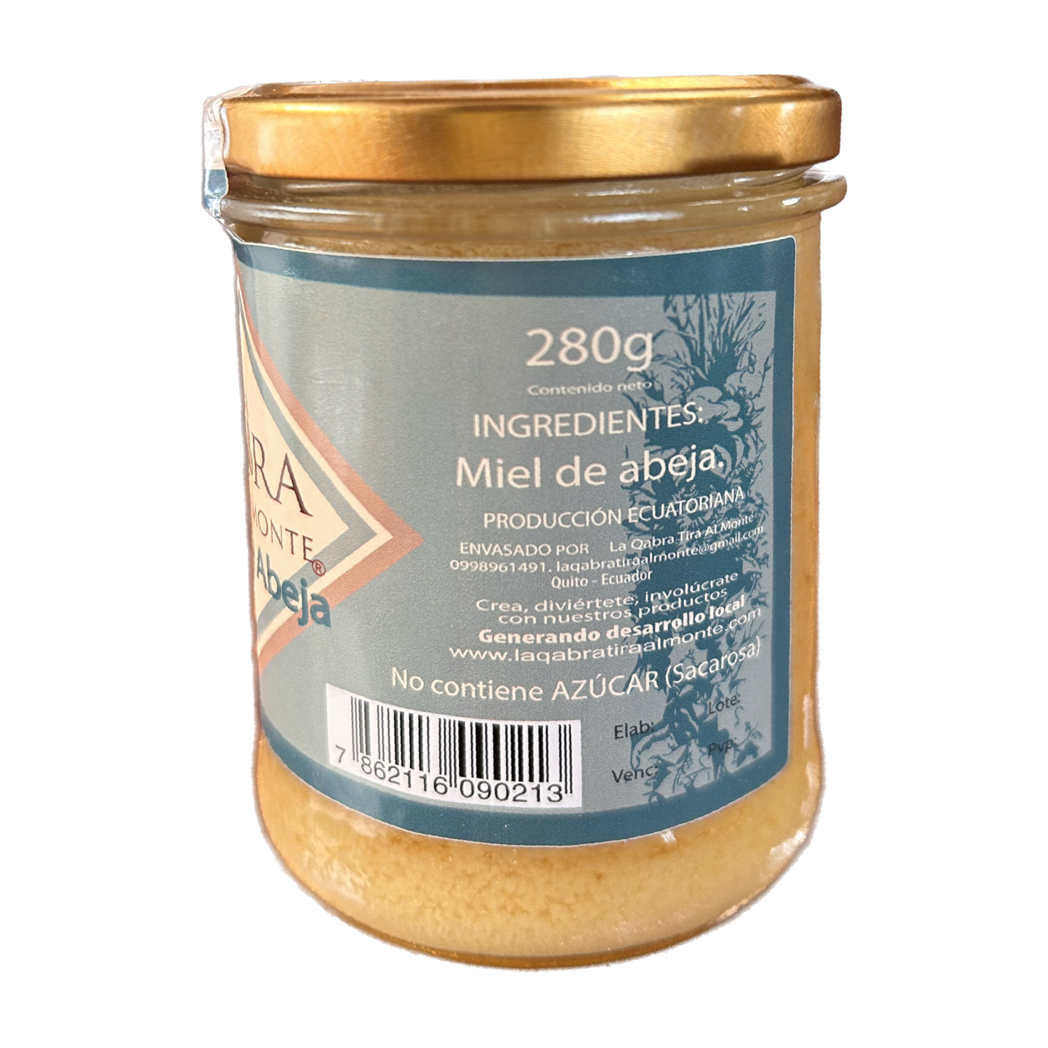 Miel De Abeja Clásica LA QABRA TIRA AL MONTE 280 G