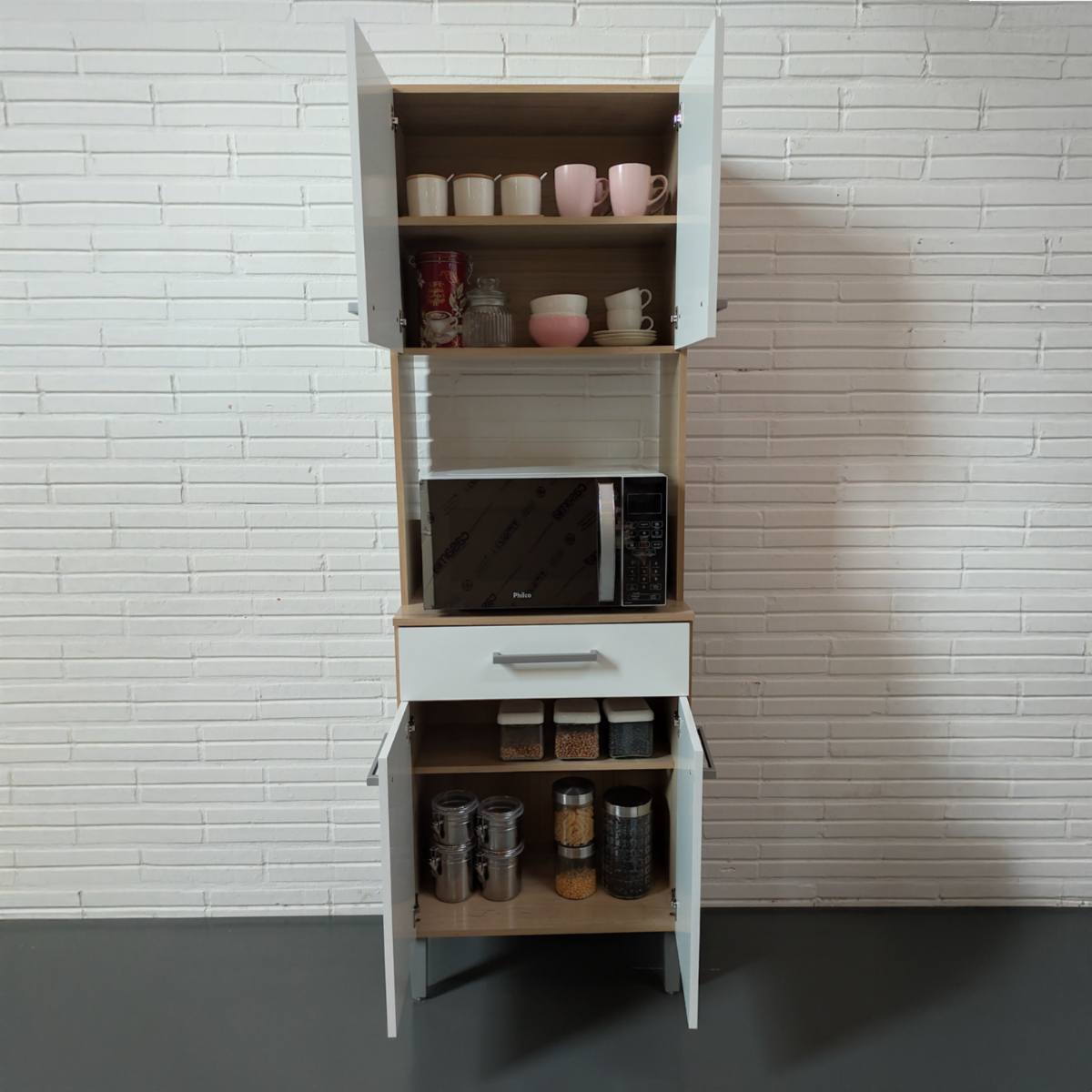 Mueble De Cocina Aitana 60 Cm Nogueira Blanco CASAMIA MDP