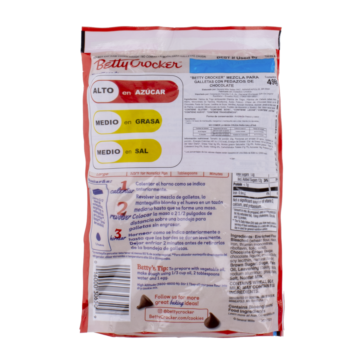 Galleta Coco Chispas BETTY CROCKER 496 G
