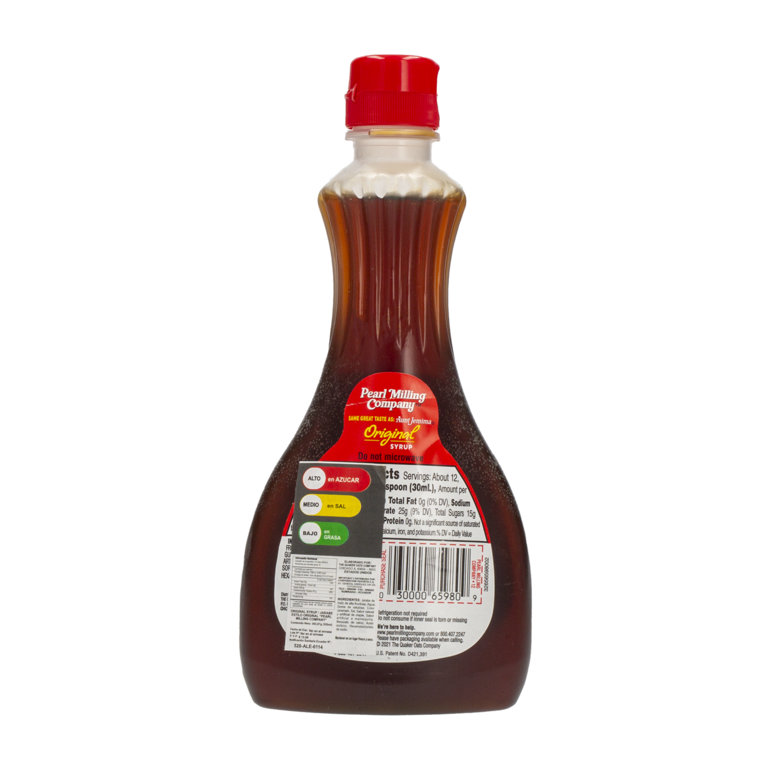 Jarabe De Azúcar Estilo Original PEARL MILLING COMPANY 355 Ml