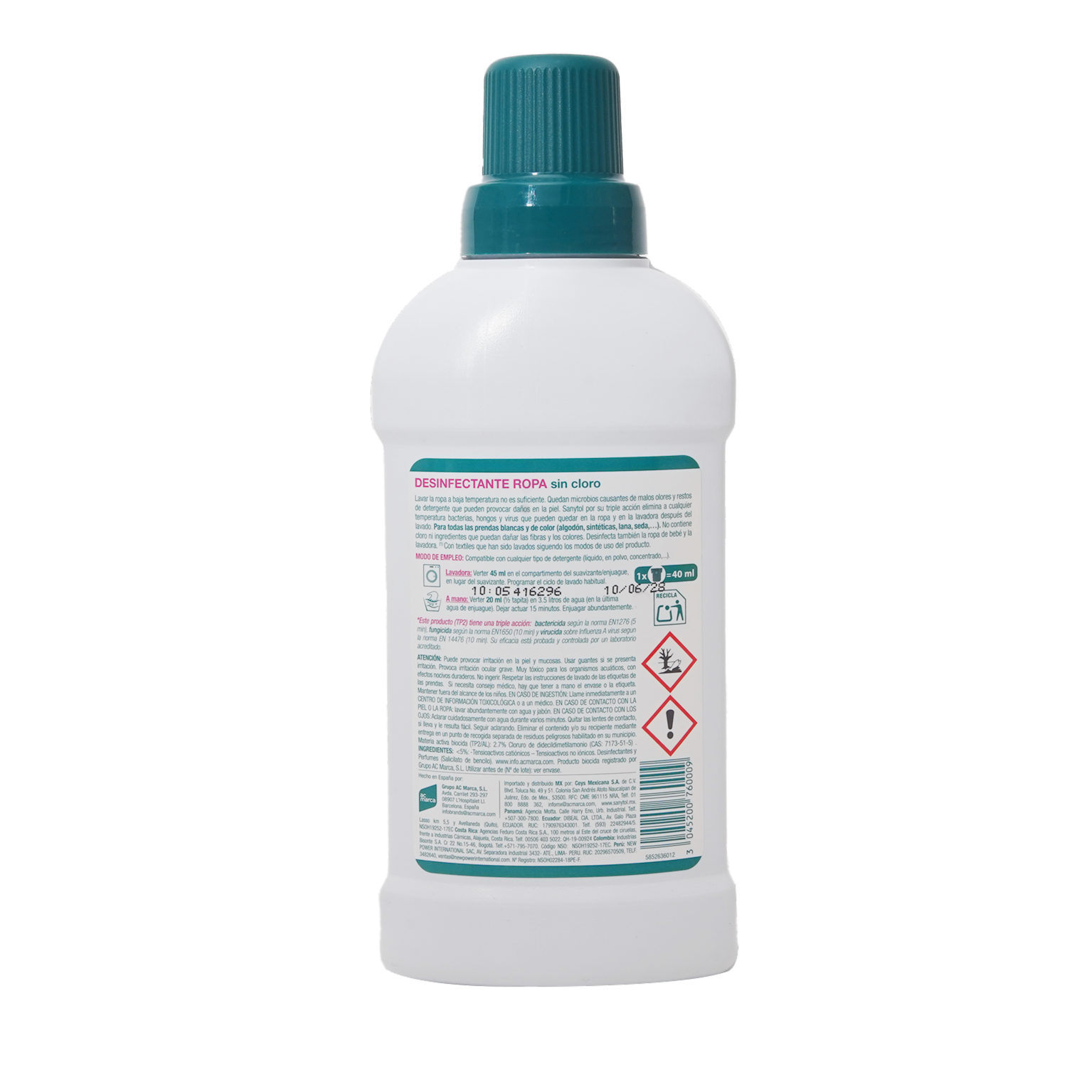 Desinfectante De Ropa SANYTOL 500 Ml