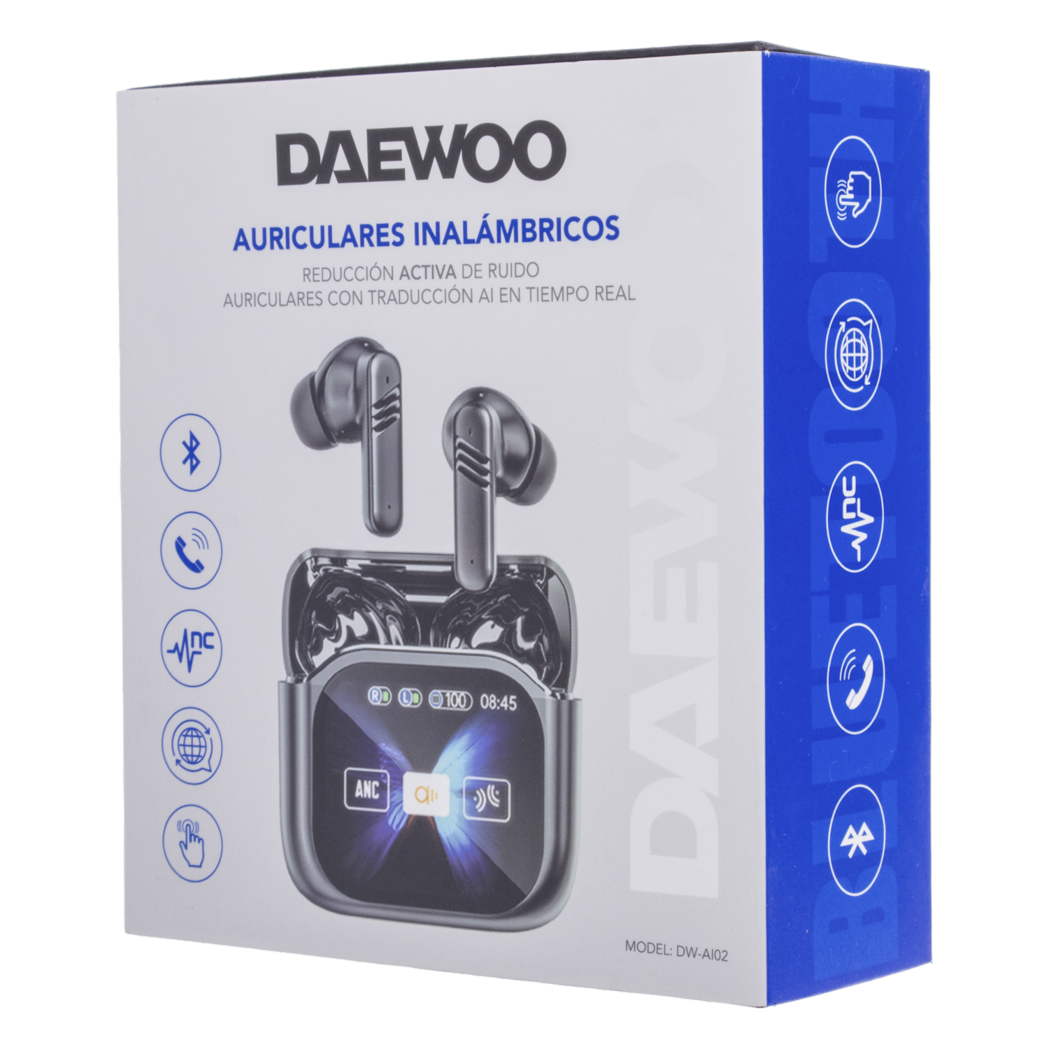 Audífonos Con Reducción Activa De Ruido Y Traducción AI DW-AI03 DAEWOO