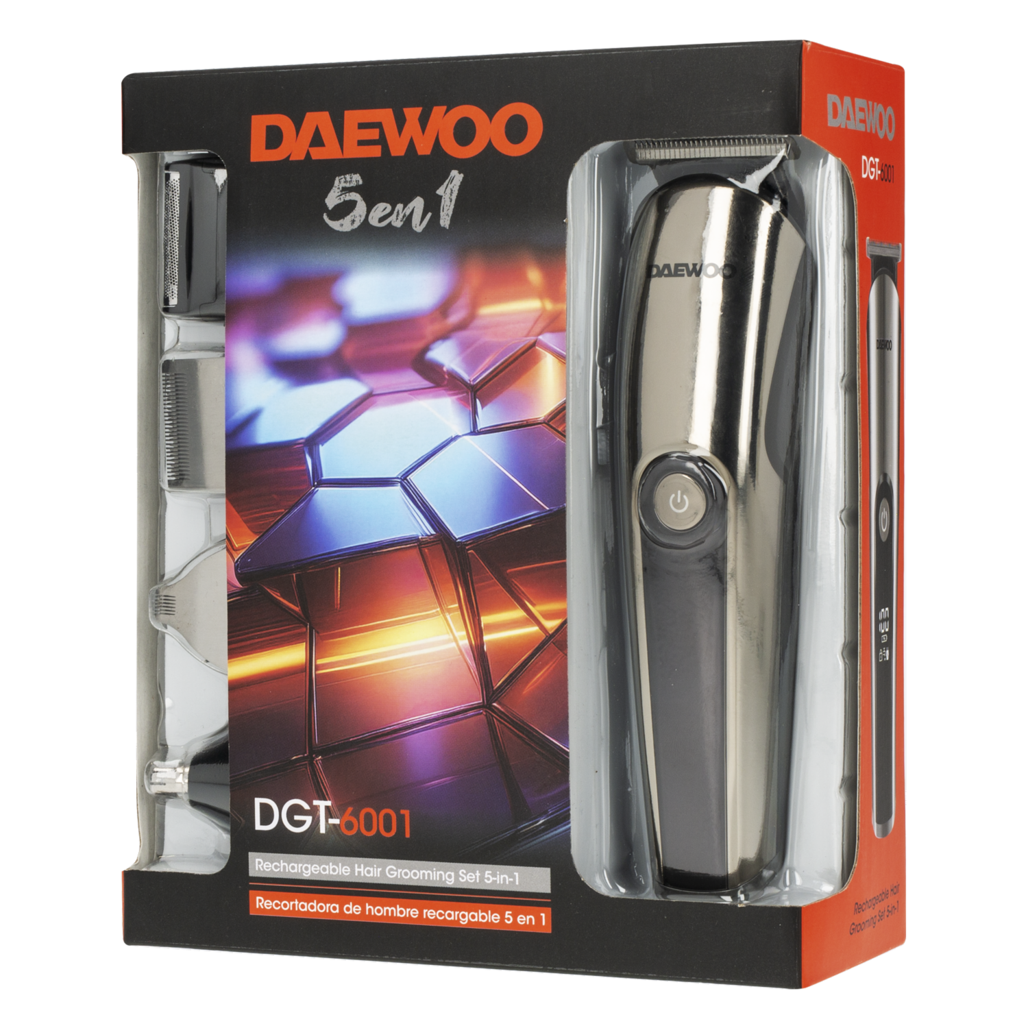 Recortador De Barba 5 En 1 Recargable Usb DAEWOO 5 Piezas