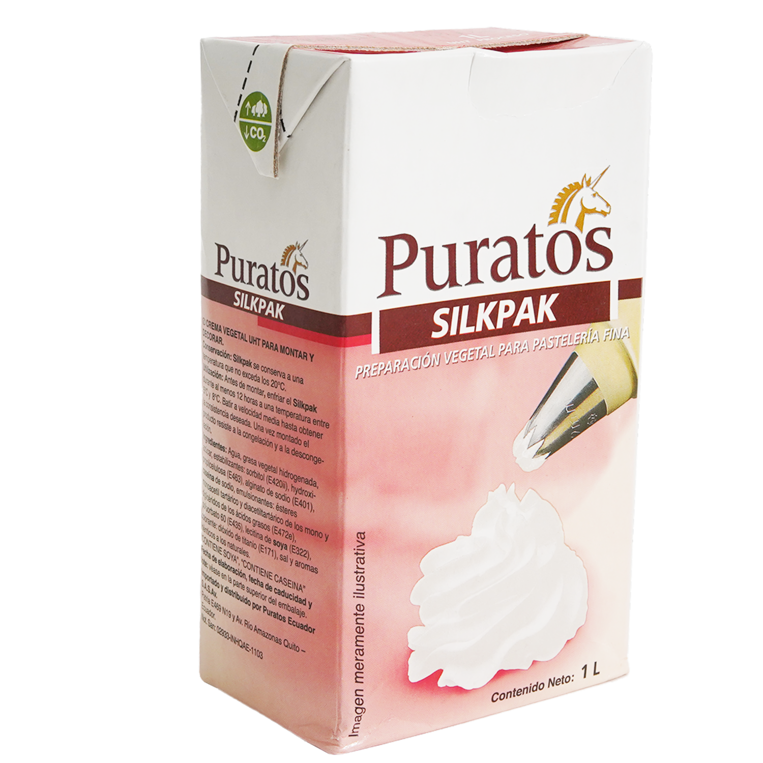 Crema Chantilly Vegetal Silkpak PURATOS 1 Litro