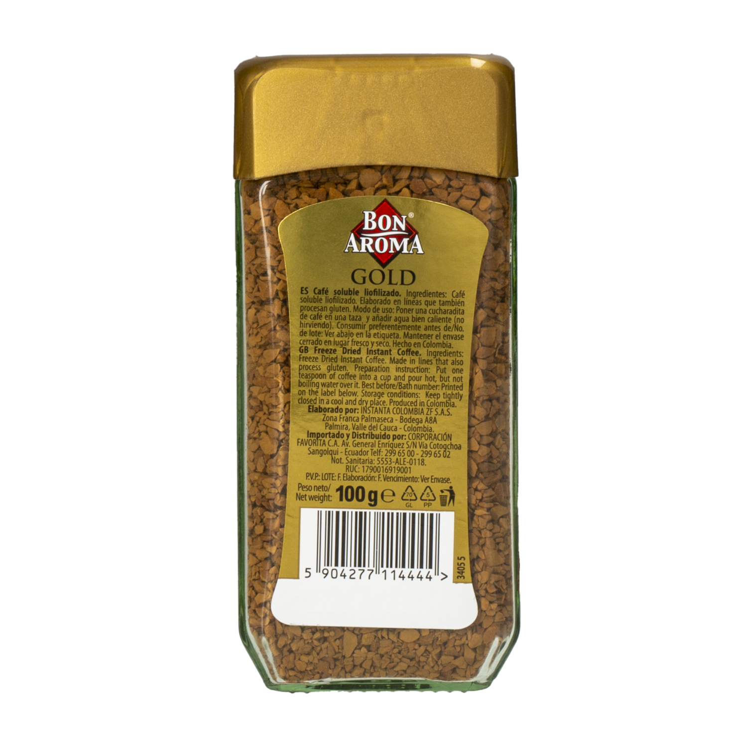 Café Instantáneo Liofilizado BON AROMA 100 G