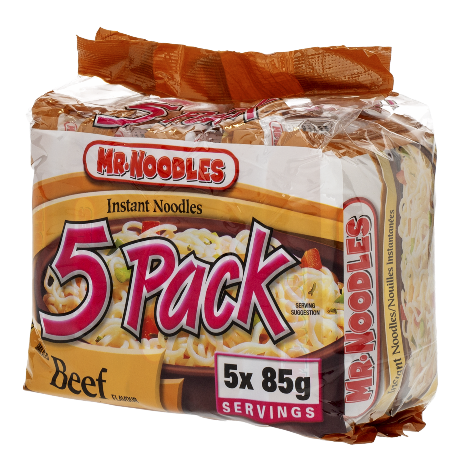 Fideos Instantáneos Sabor Carne MR. NOODLES 5 X 85 G