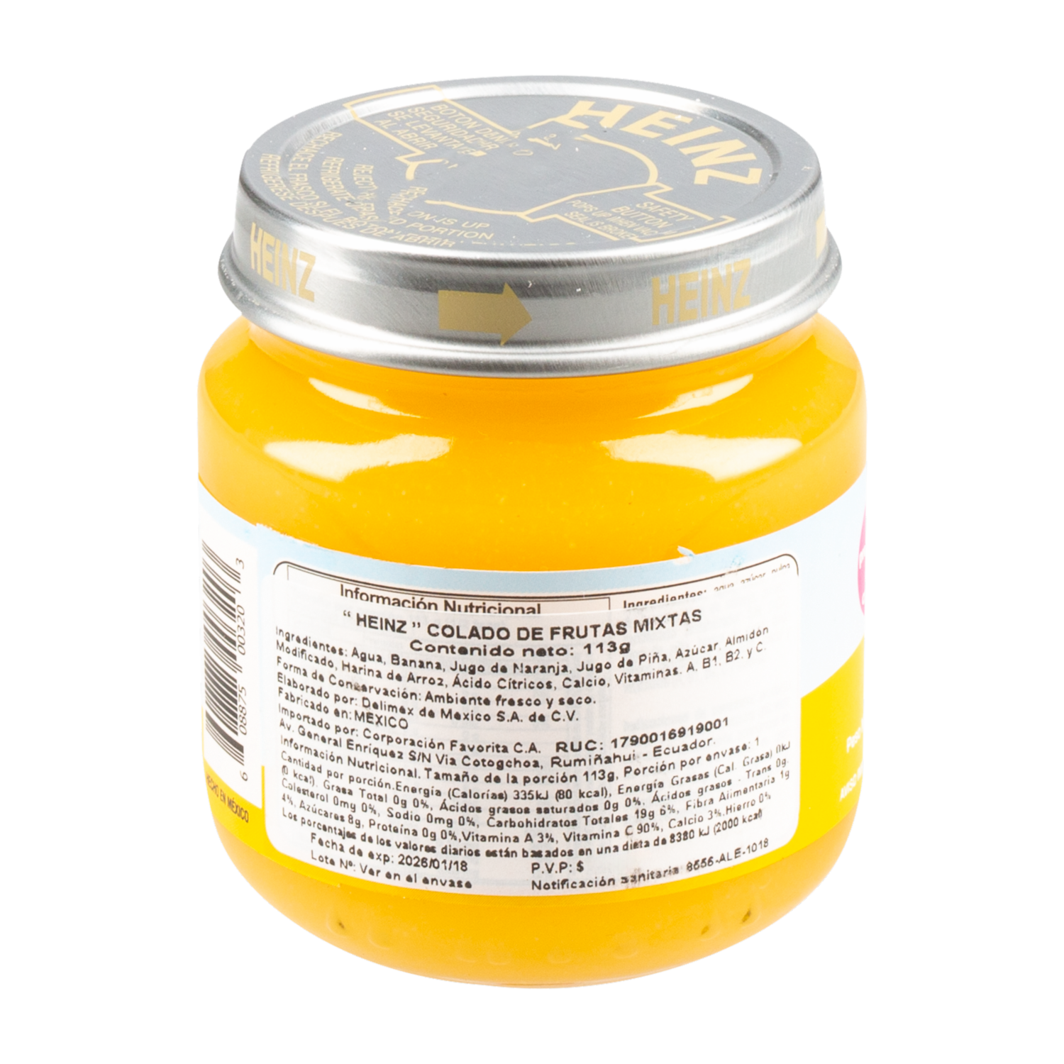 Compota Frutas Mixtas HEINZ 113 g