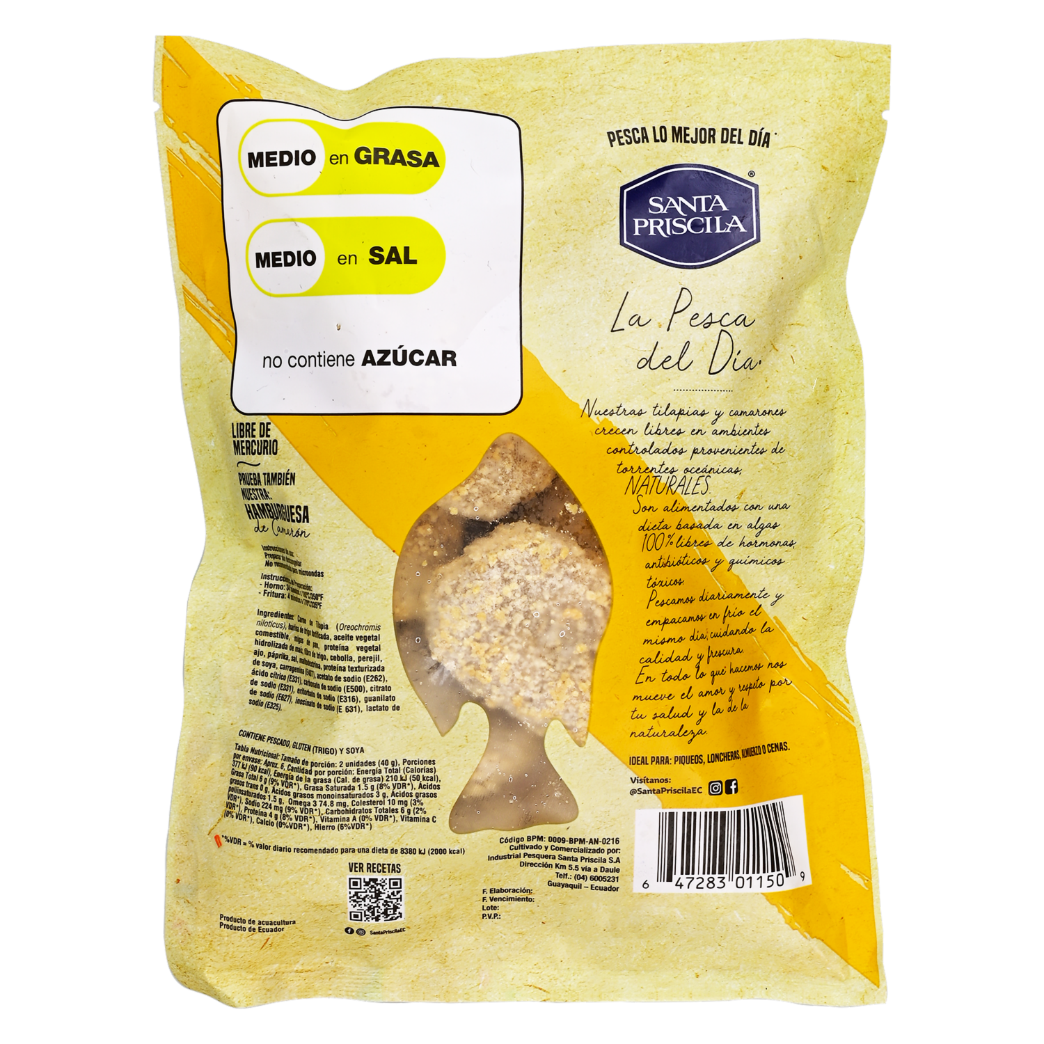 Nuggets De Tilapia Marina SANTA PRISCILA 227 G