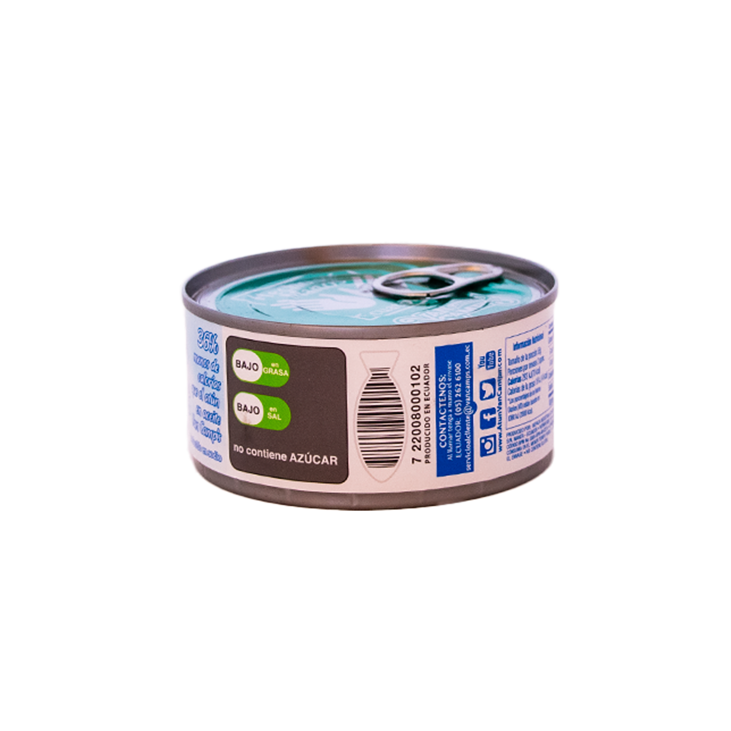 Atún Lomitos En Agua Light Con Abre Fácil VAN CAMP´S 184 G