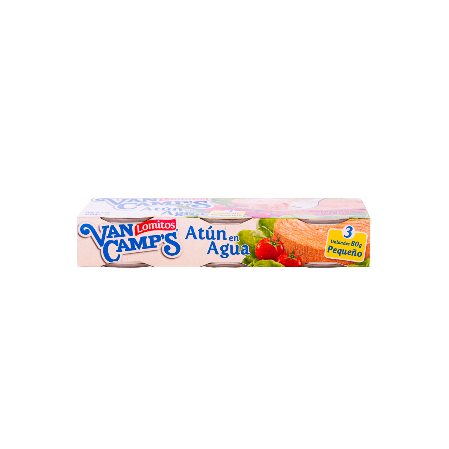 Atún Lomitos En Agua Con Abre Fácil VAN CAMP´S 3 X 80 G