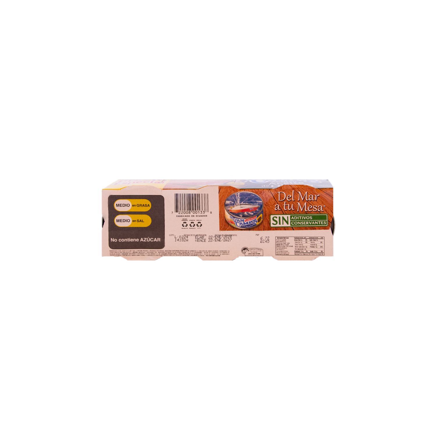Atún Lomitos En Aceite De Oliva Precio Especial VAN CAMP´S 6 X 80 G