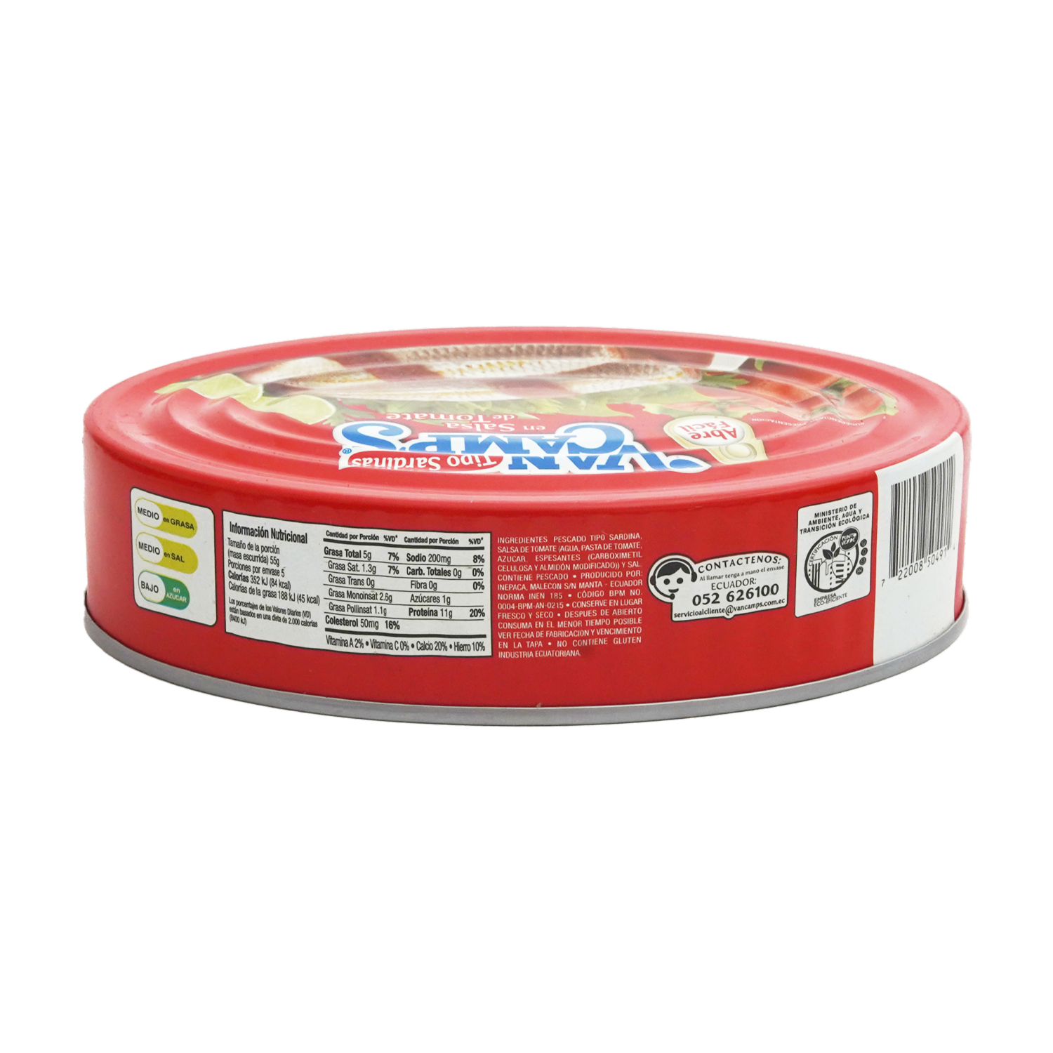 Sardina En Salsa De Tomate Con Abre Fácil VAN CAMP´S 425 G