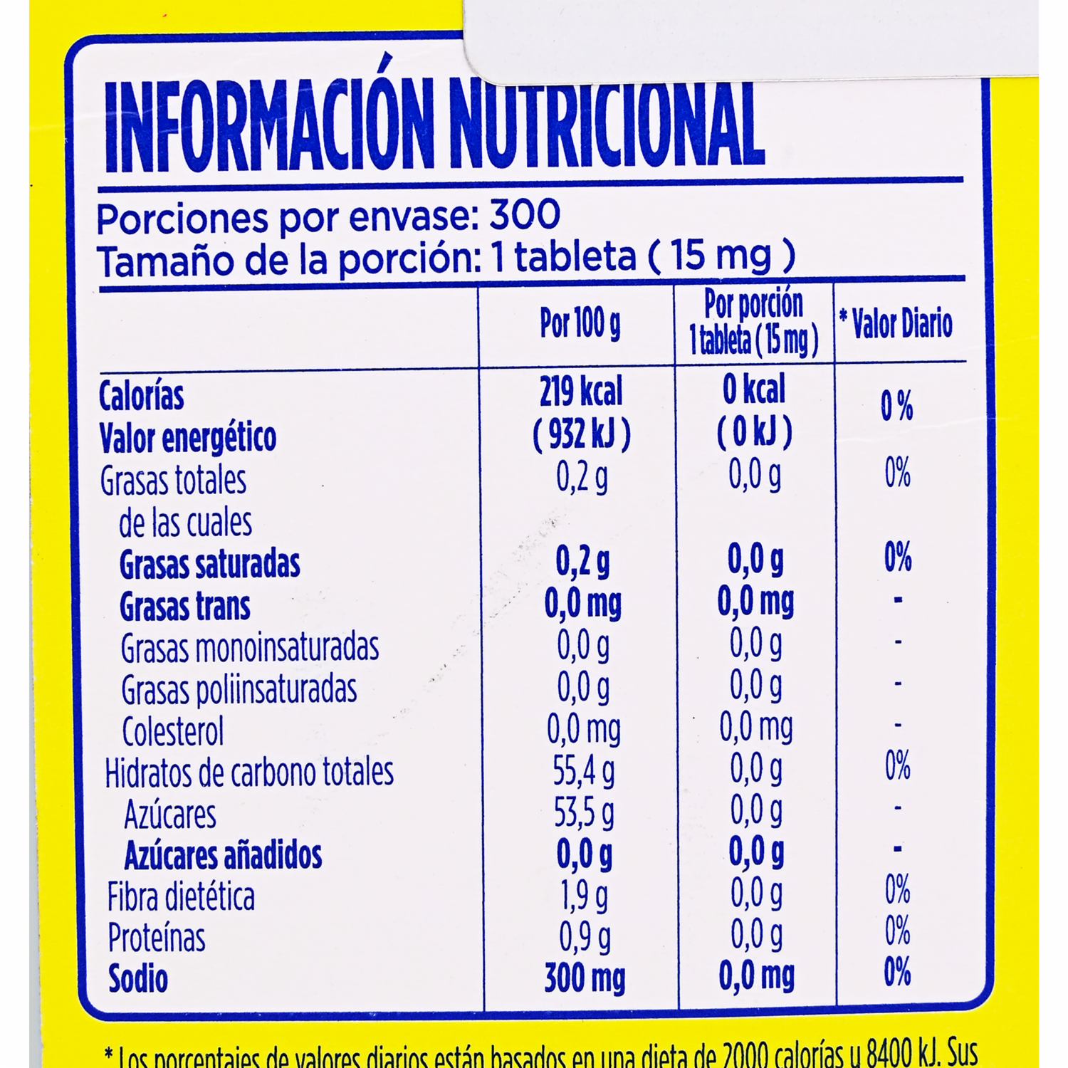 Endulcorante En Tabletas SPLENDA 4.50 G