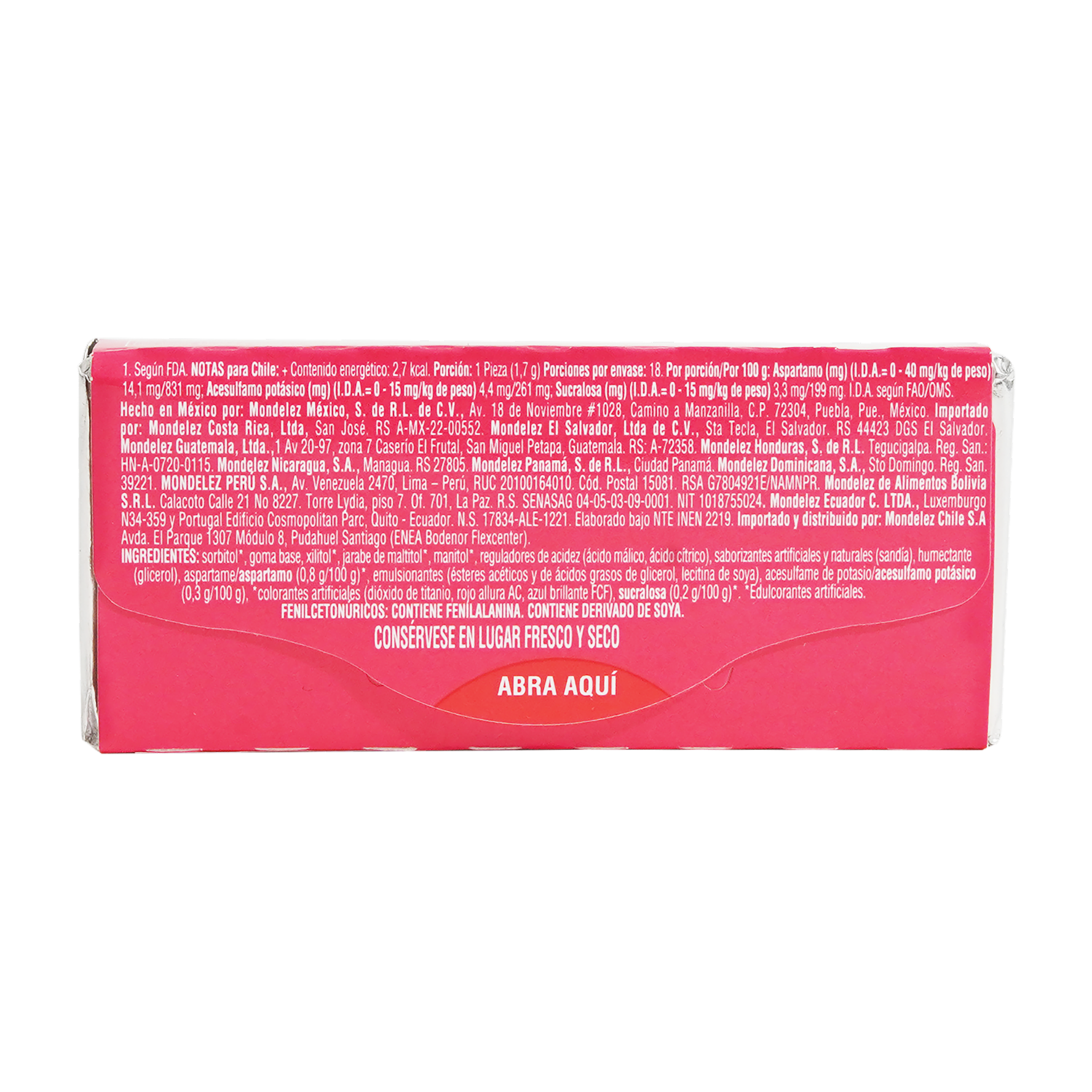 Chicles Sabor A Sandía TRIDENT 30.60 G