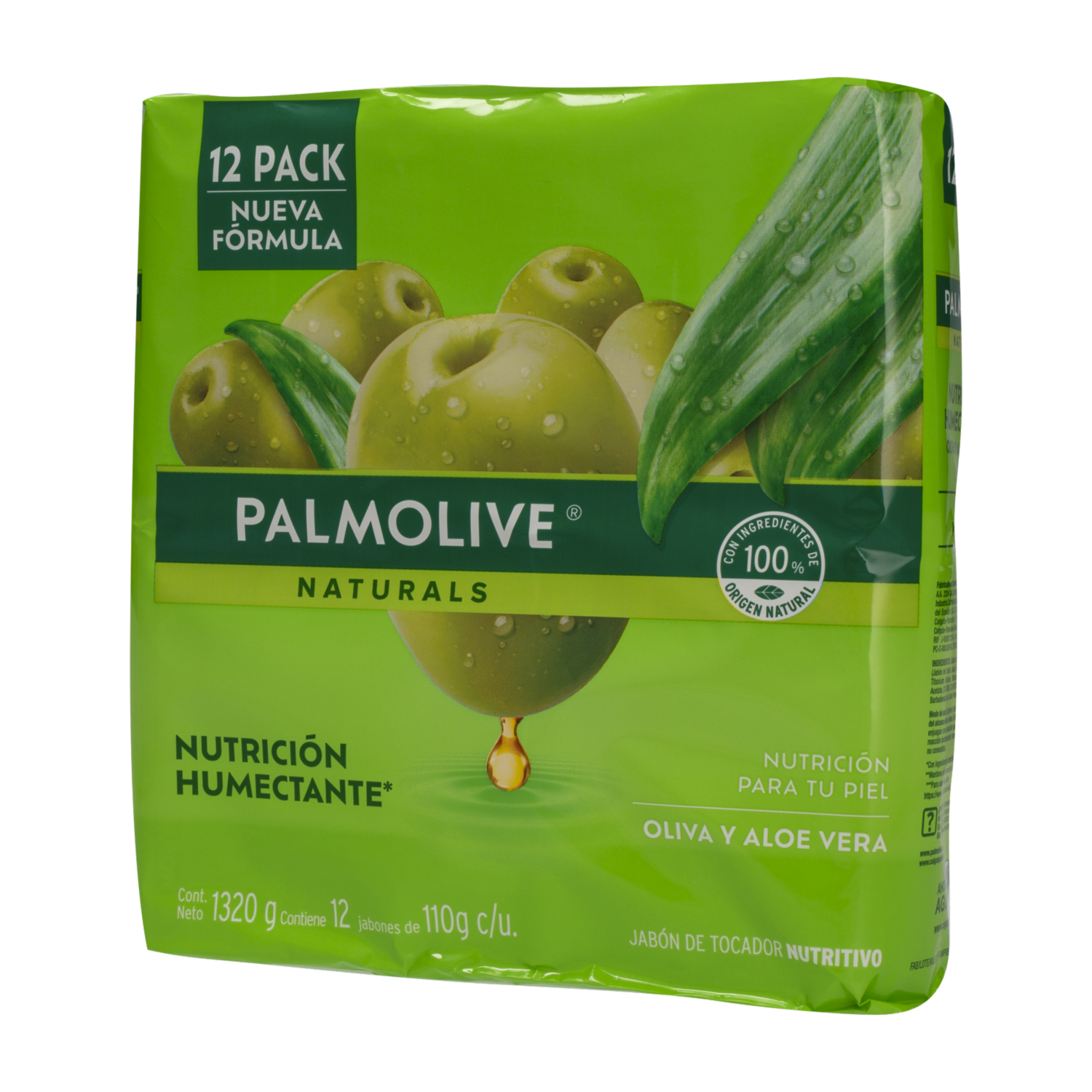 Jabón En Barra Aloe Y Oliva Pack PALMOLIVE 12 X 110 G