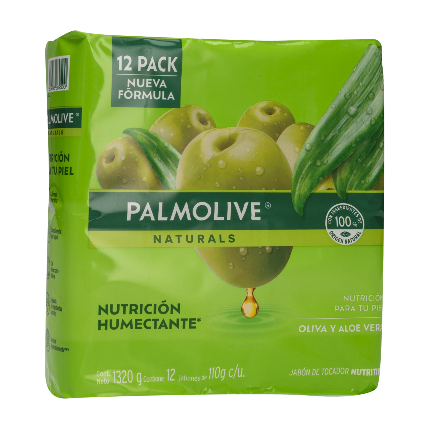 Jabón En Barra Aloe Y Oliva Pack PALMOLIVE 12 X 110 G