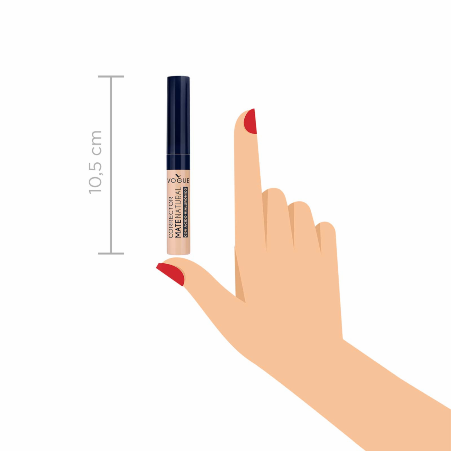 Corrector De Ojeras Líquido Mate Natural Tono Arena VOGUE