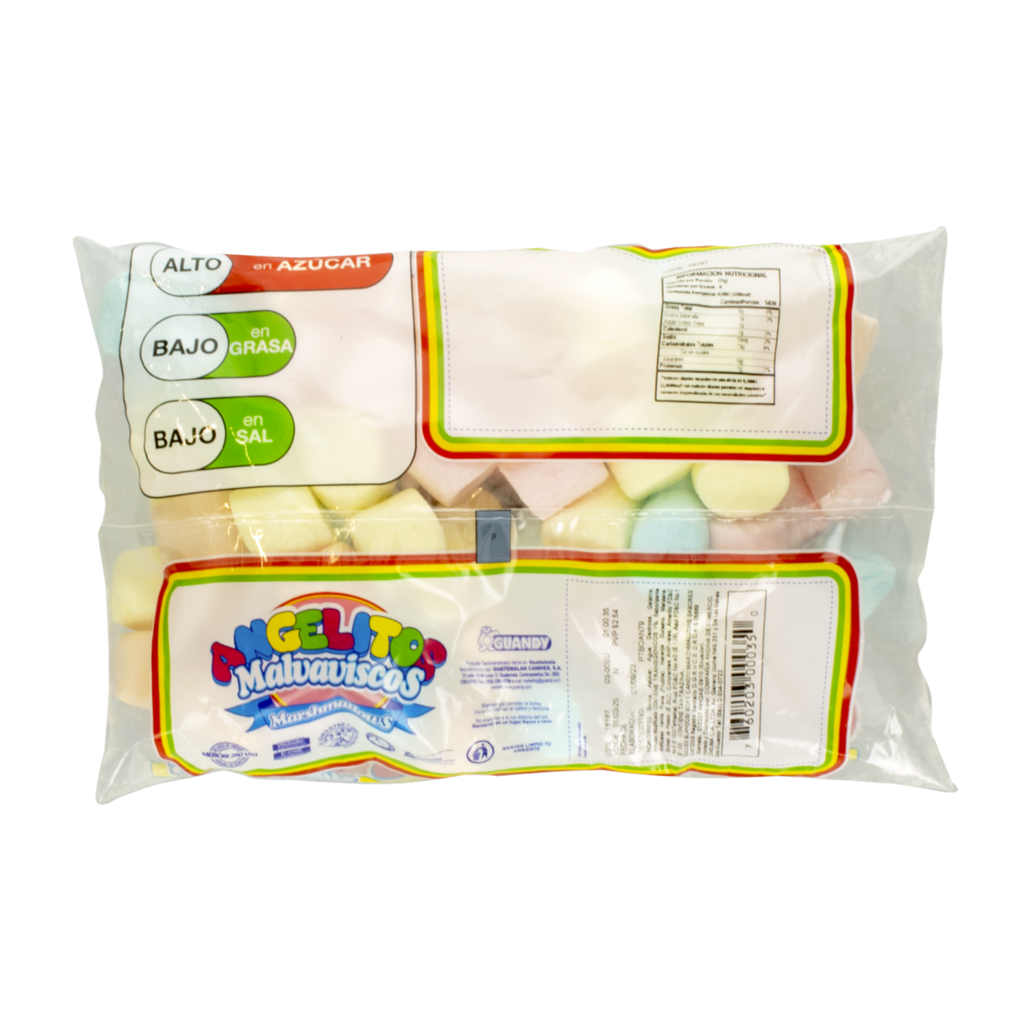 Marshmallows Varios Sabores Guandy ANGELITOS 200g
