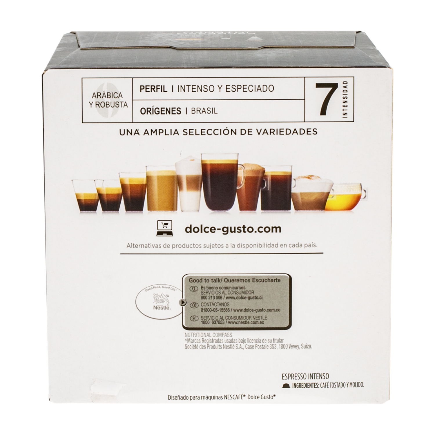 Café En Cápsulas Expresso Intenso NESCAFÉ DOLCE GUSTO 128 G